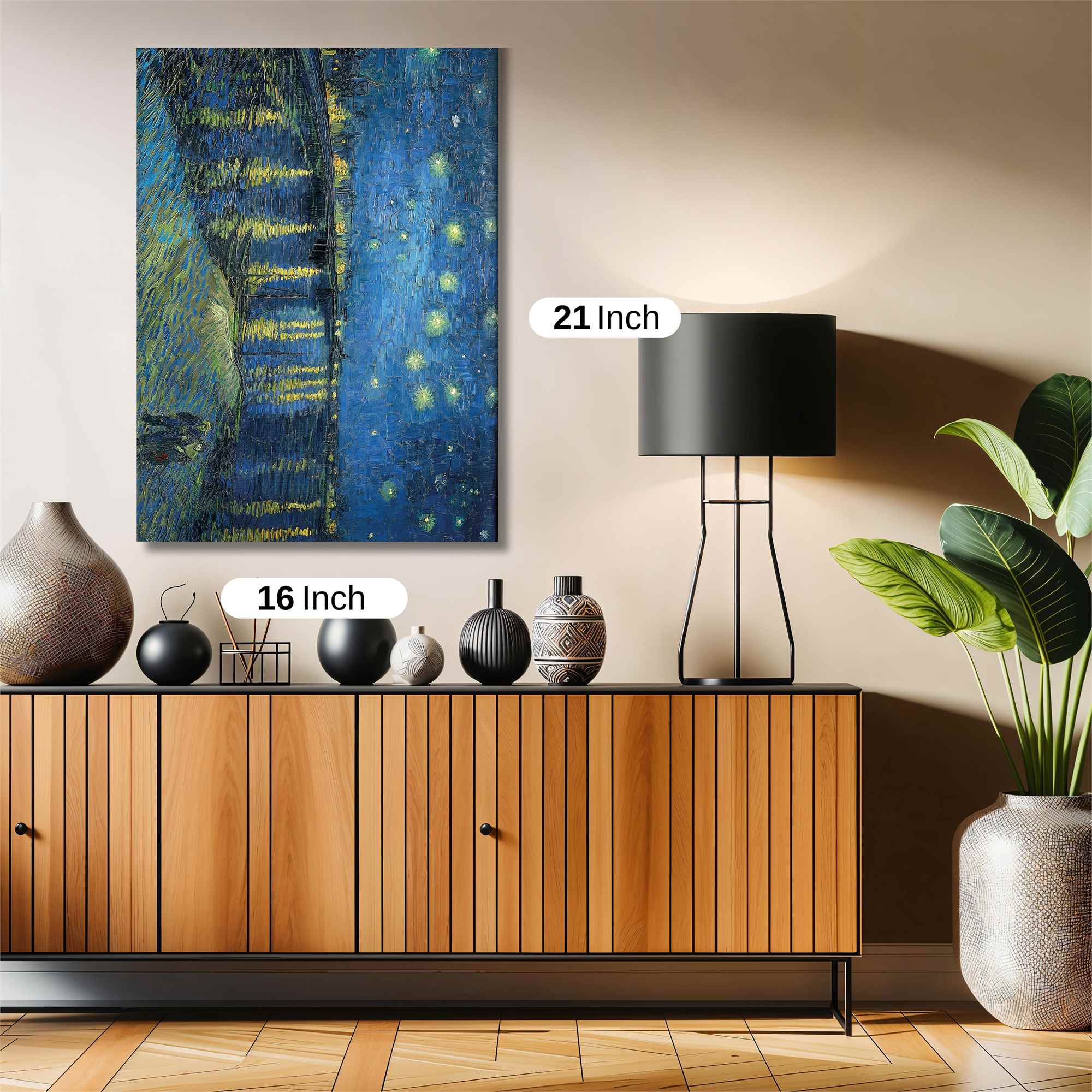 Starry Nightscape Safe Wall Magnetic / M