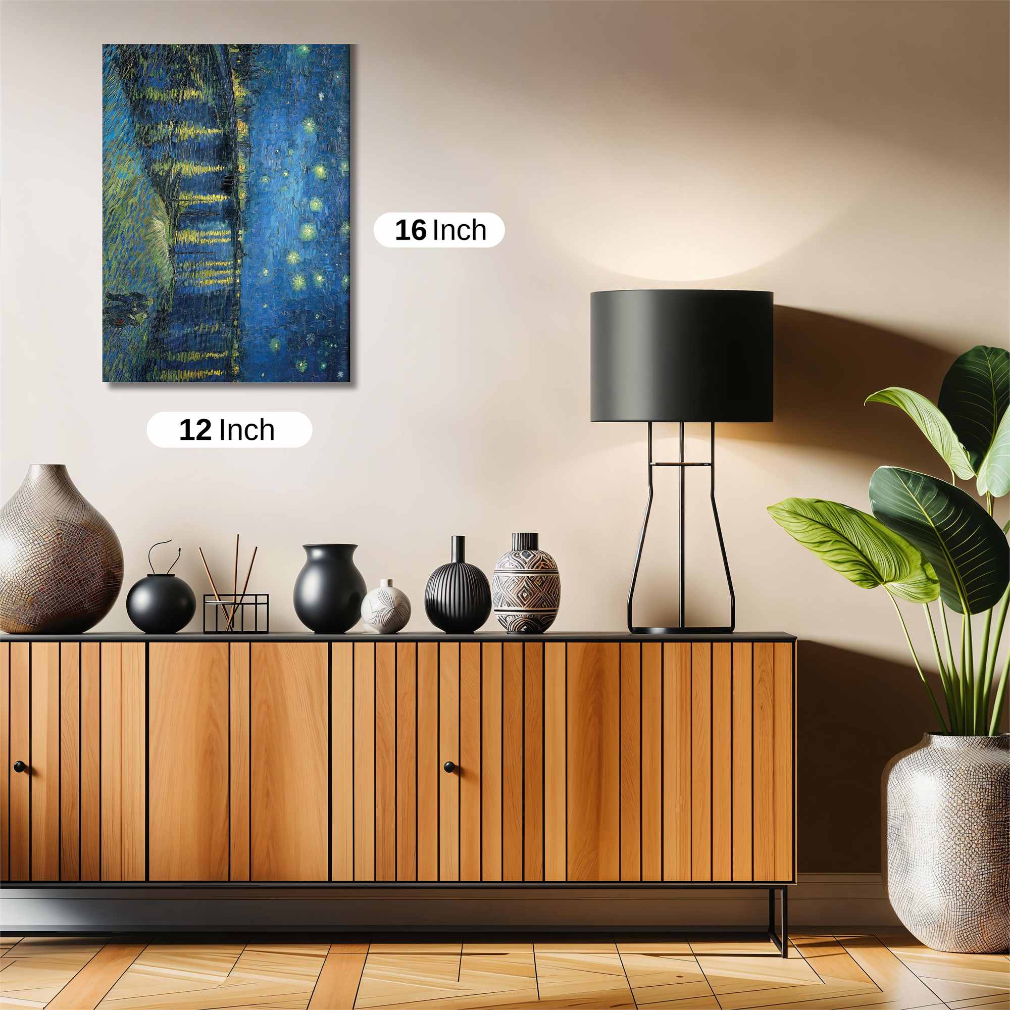 Starry Nightscape Safe Wall Magnetic / M