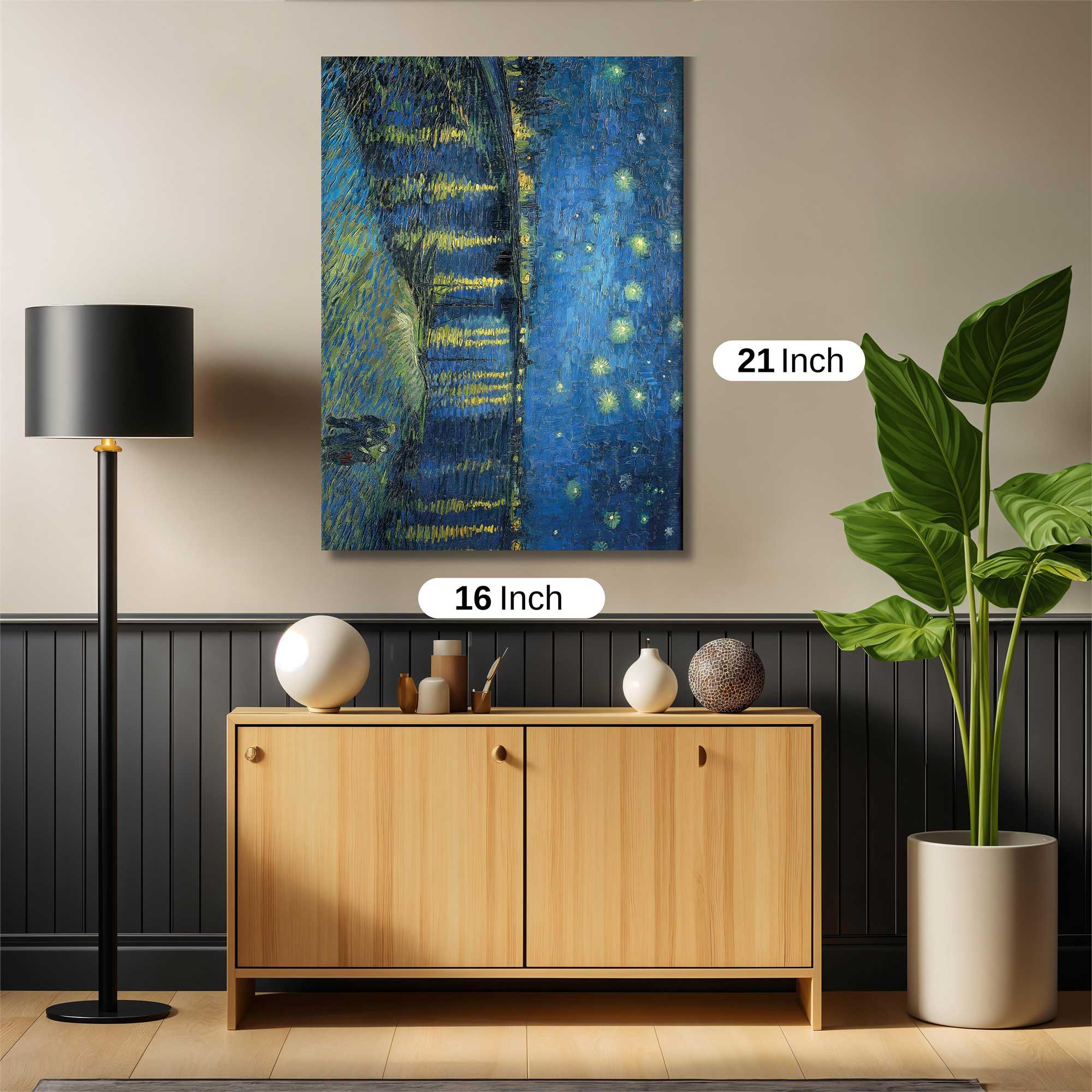 Starry Nightscape Safe Wall Magnetic / M