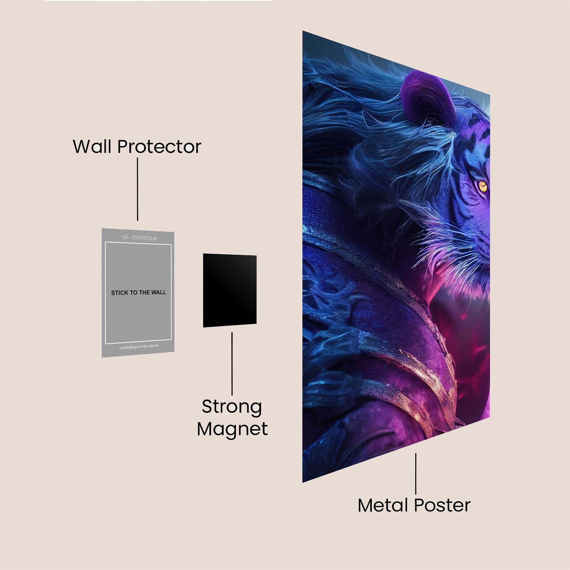 Tiger Majestic Safe Wall Magnetic / M