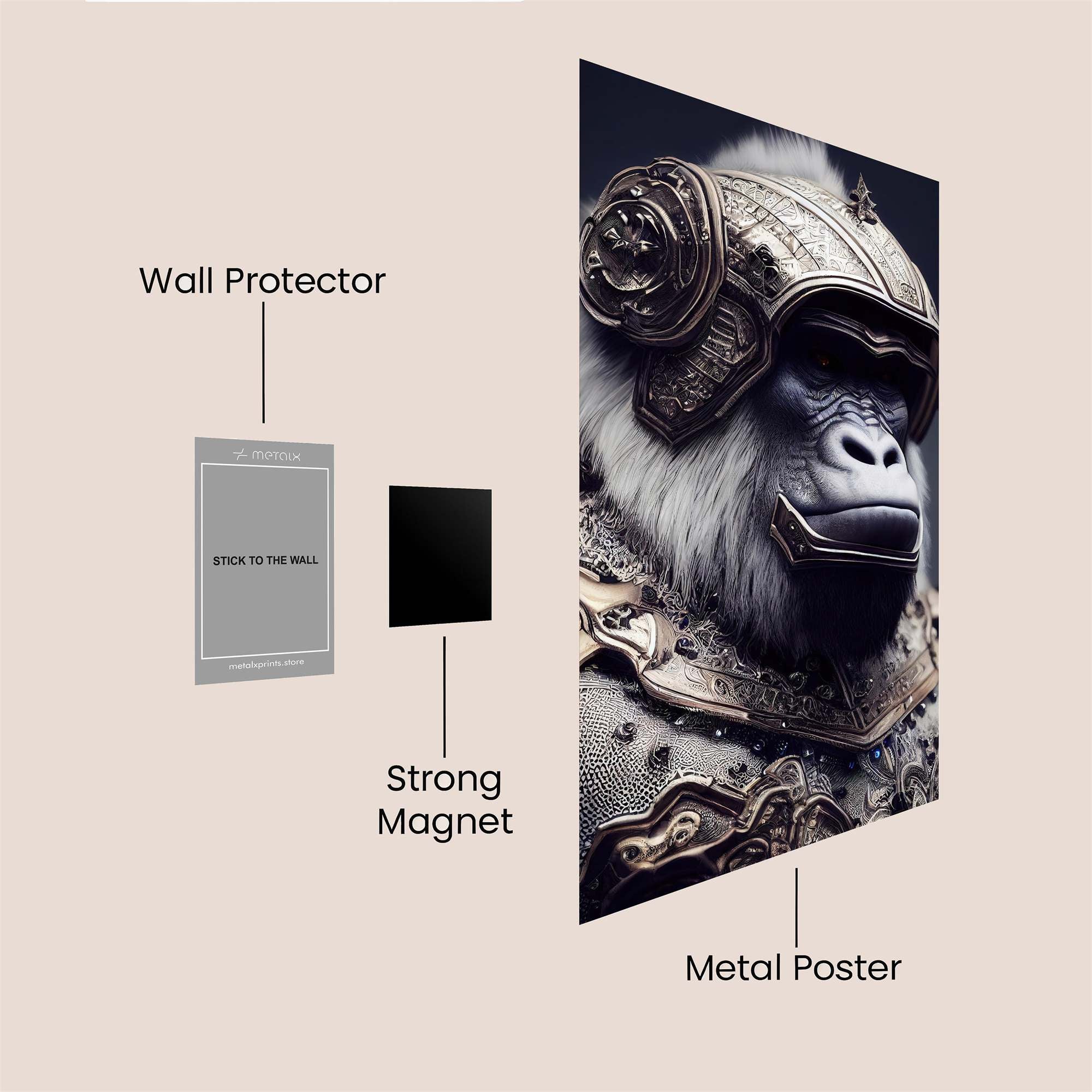 Gorilla Regal Safe Wall Magnetic / M