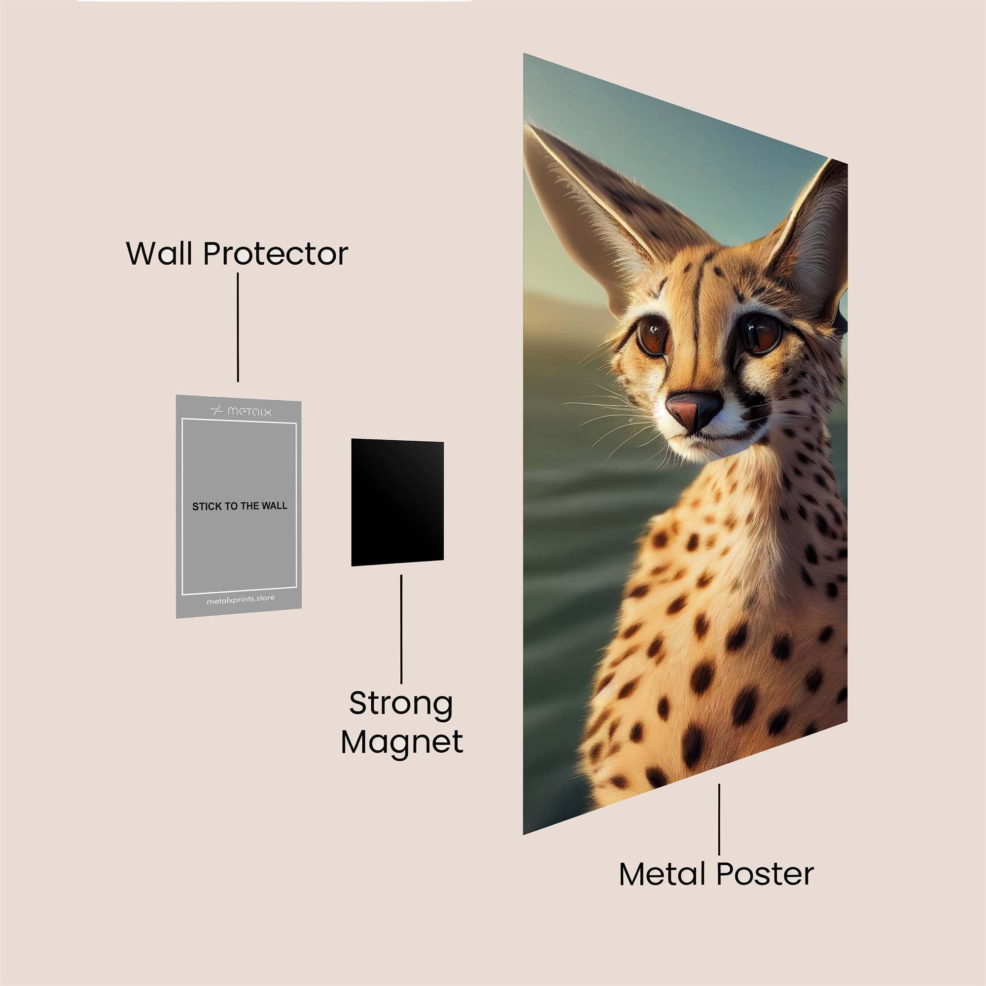 Serval Serene Safe Wall Magnetic / M