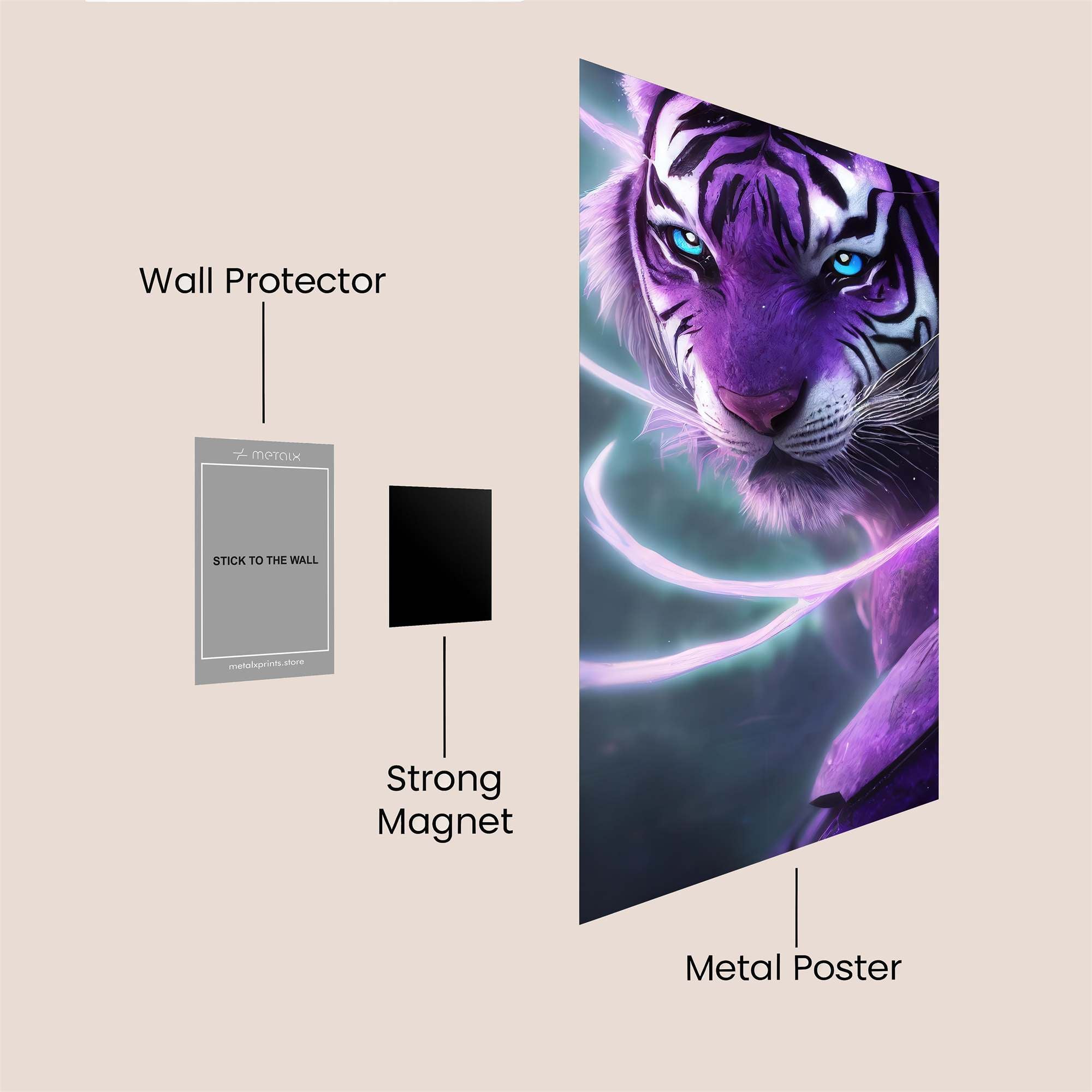Tiger Ethereal Safe Wall Magnetic / M