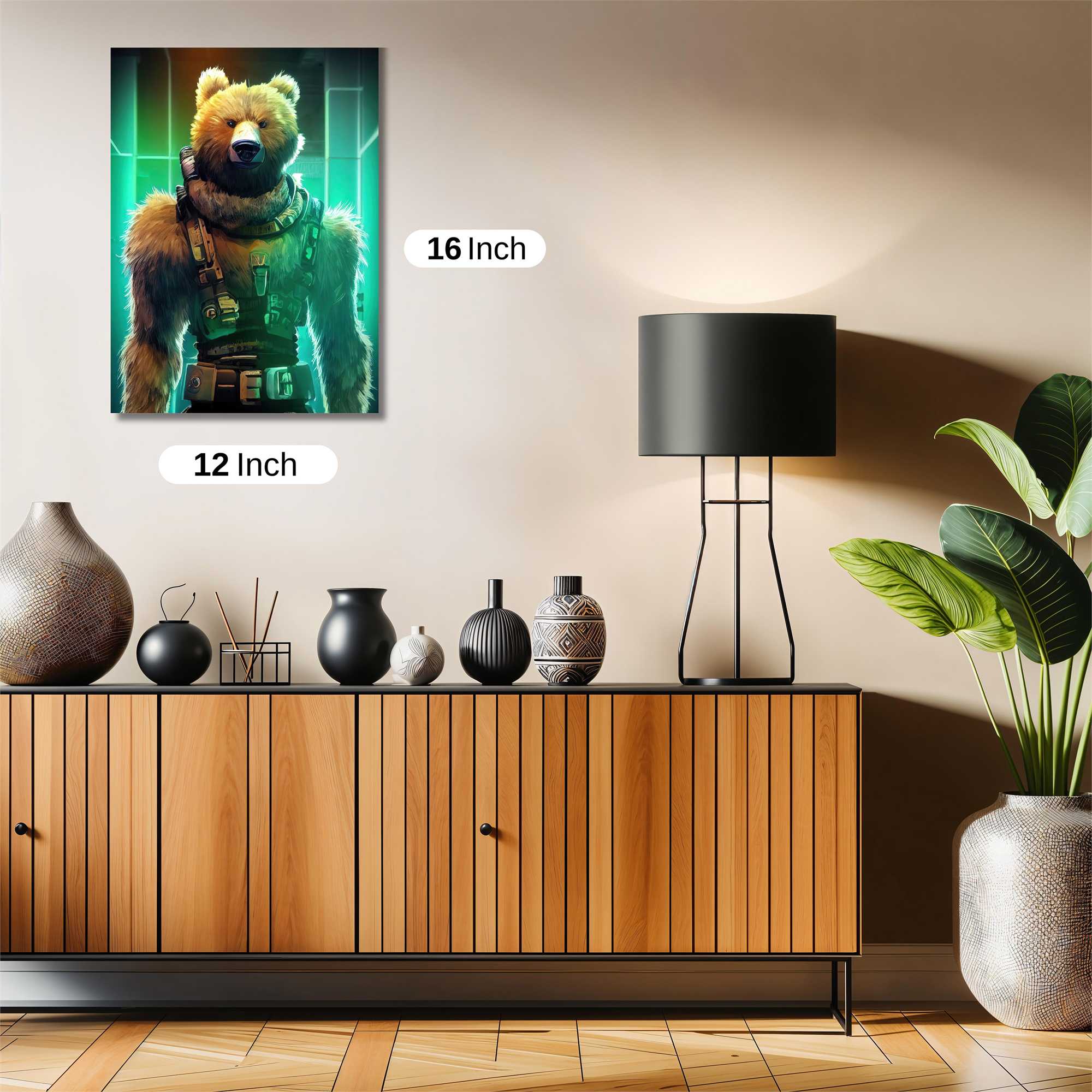 Bear Warrior Safe Wall Magnetic / M