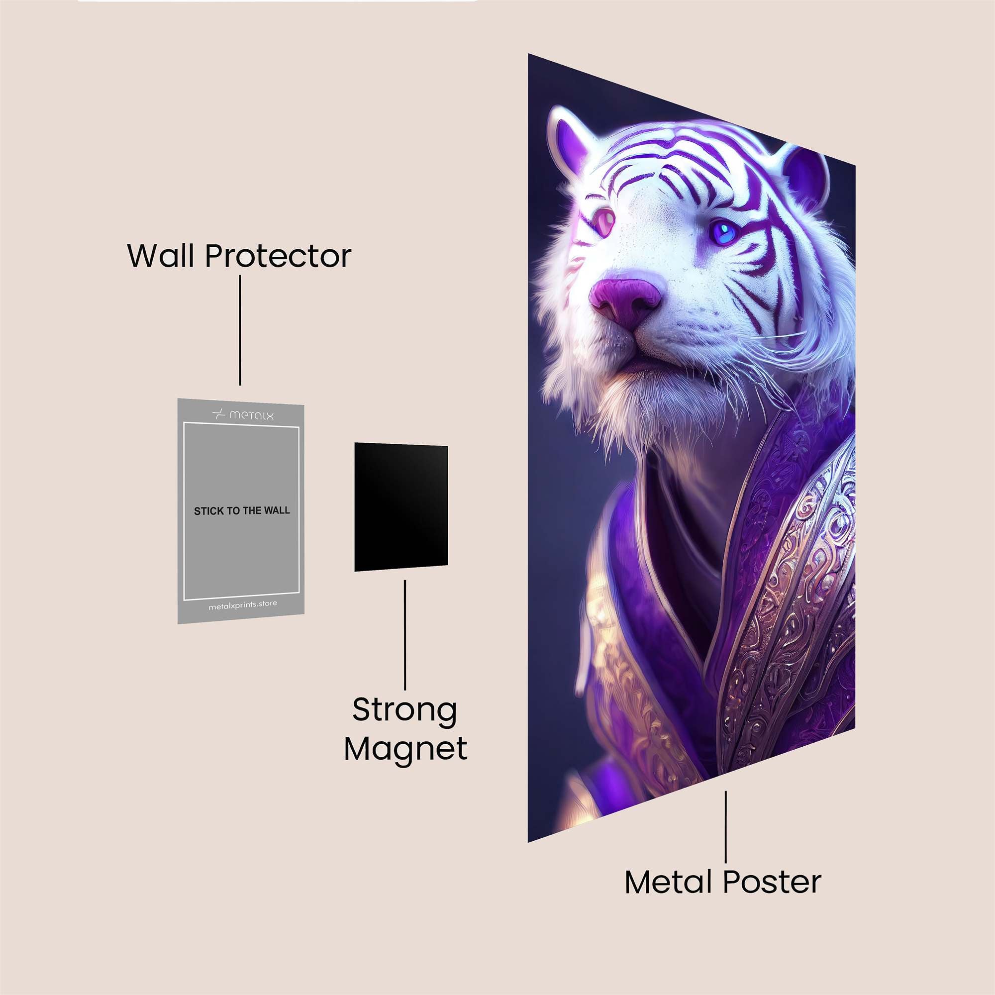 Mystic Tiger Safe Wall Magnetic / M
