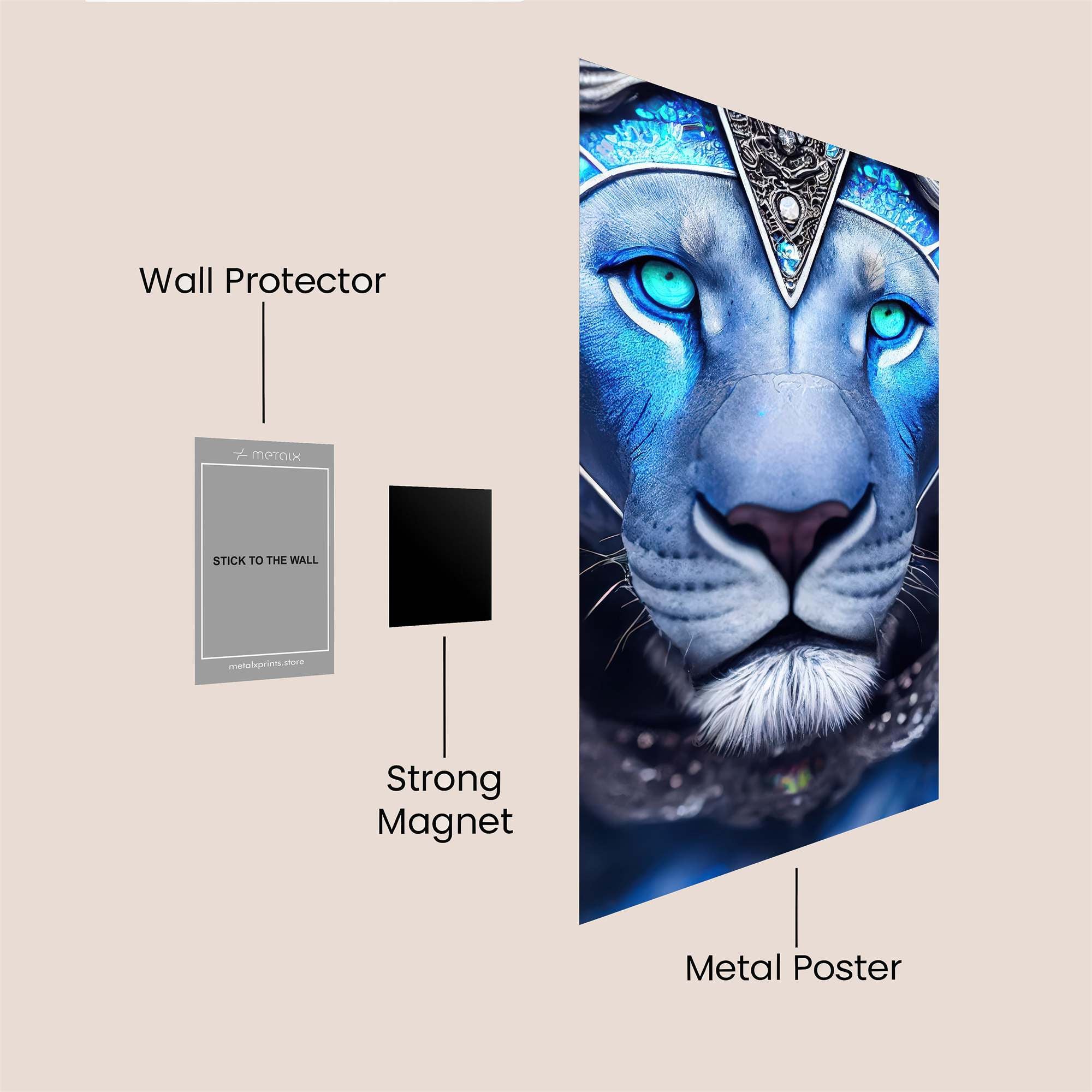 Lion Majesty Safe Wall Magnetic / M