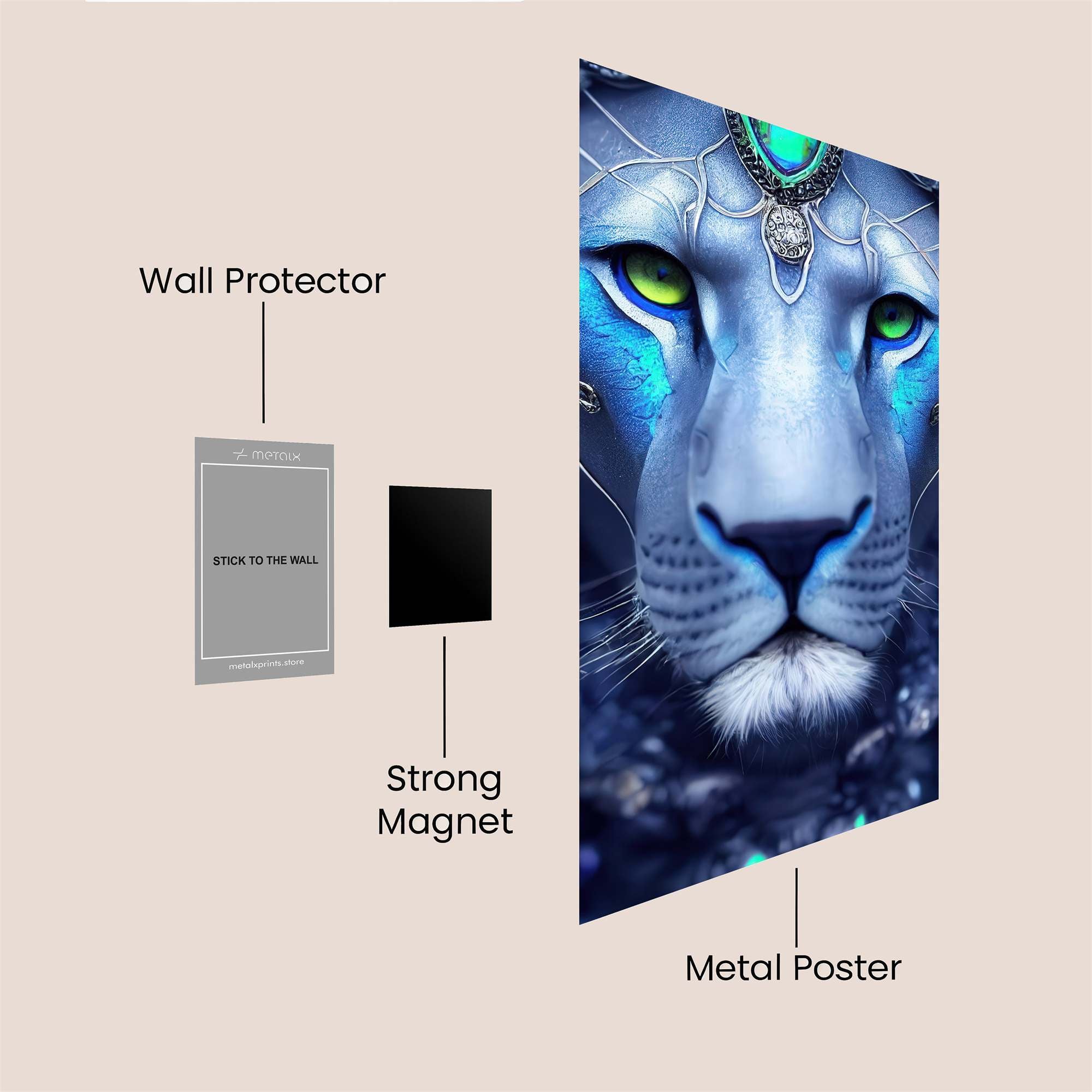 Lion Majesty Safe Wall Magnetic / M