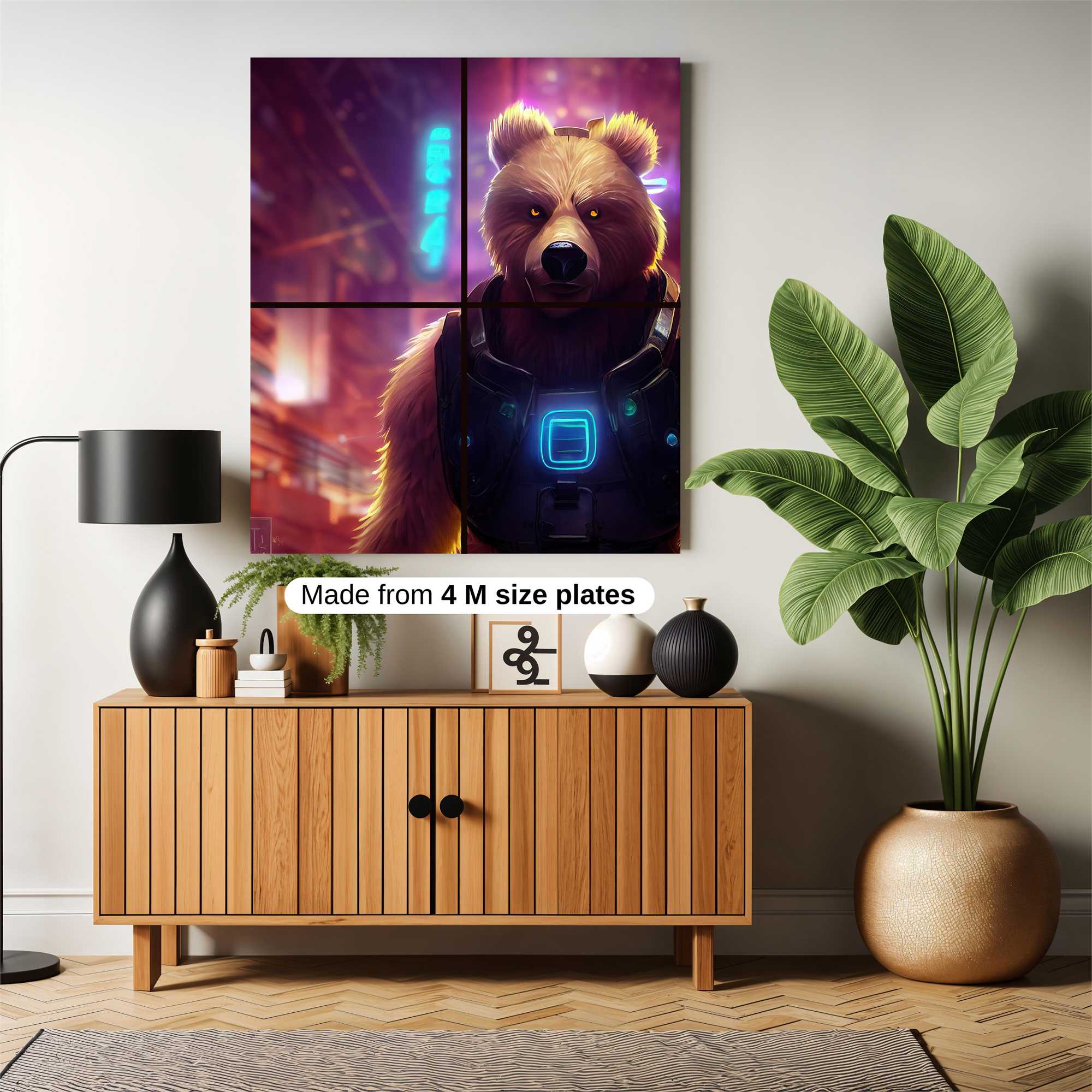 Cyber Bear Safe Wall Magnetic / M