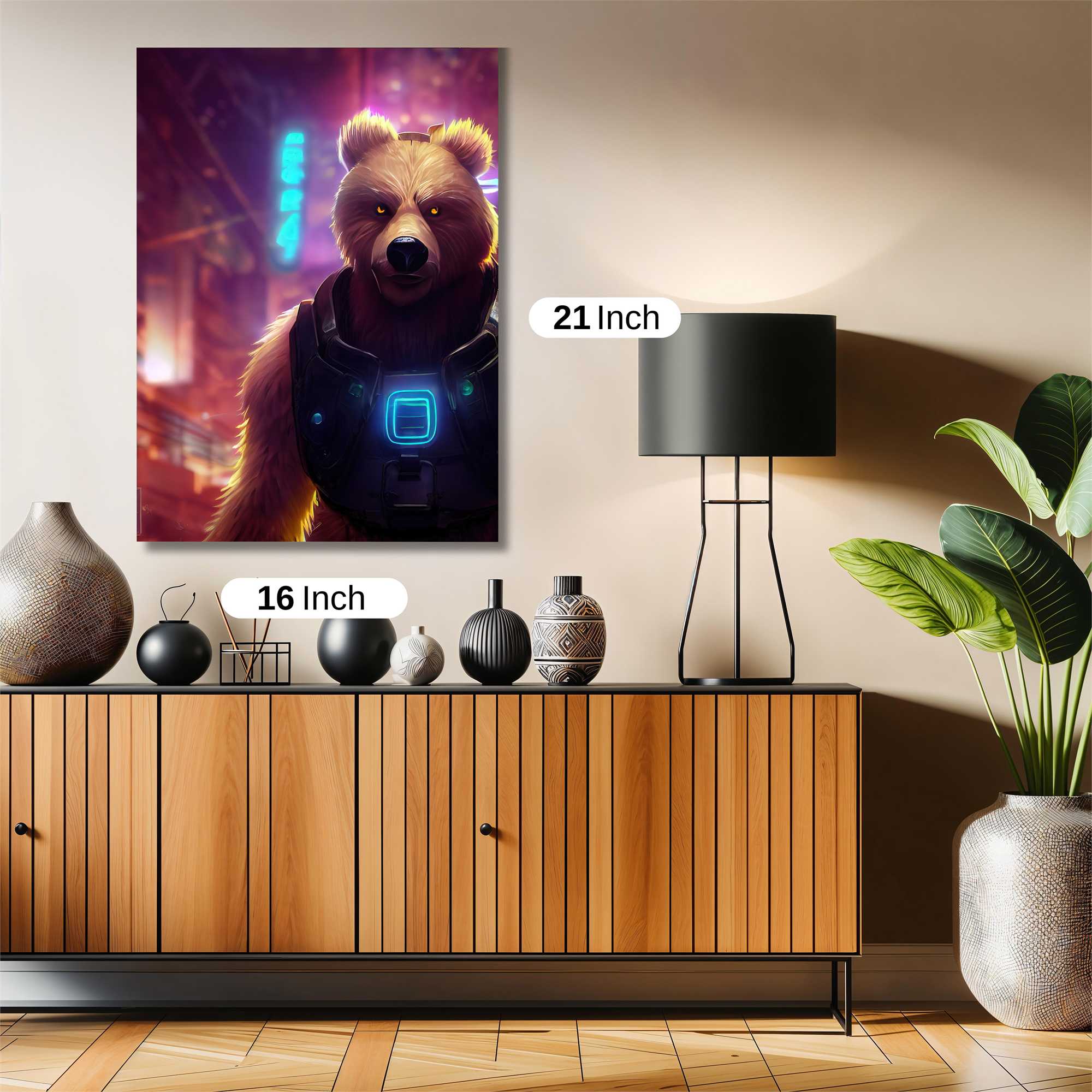Cyber Bear Safe Wall Magnetic / M