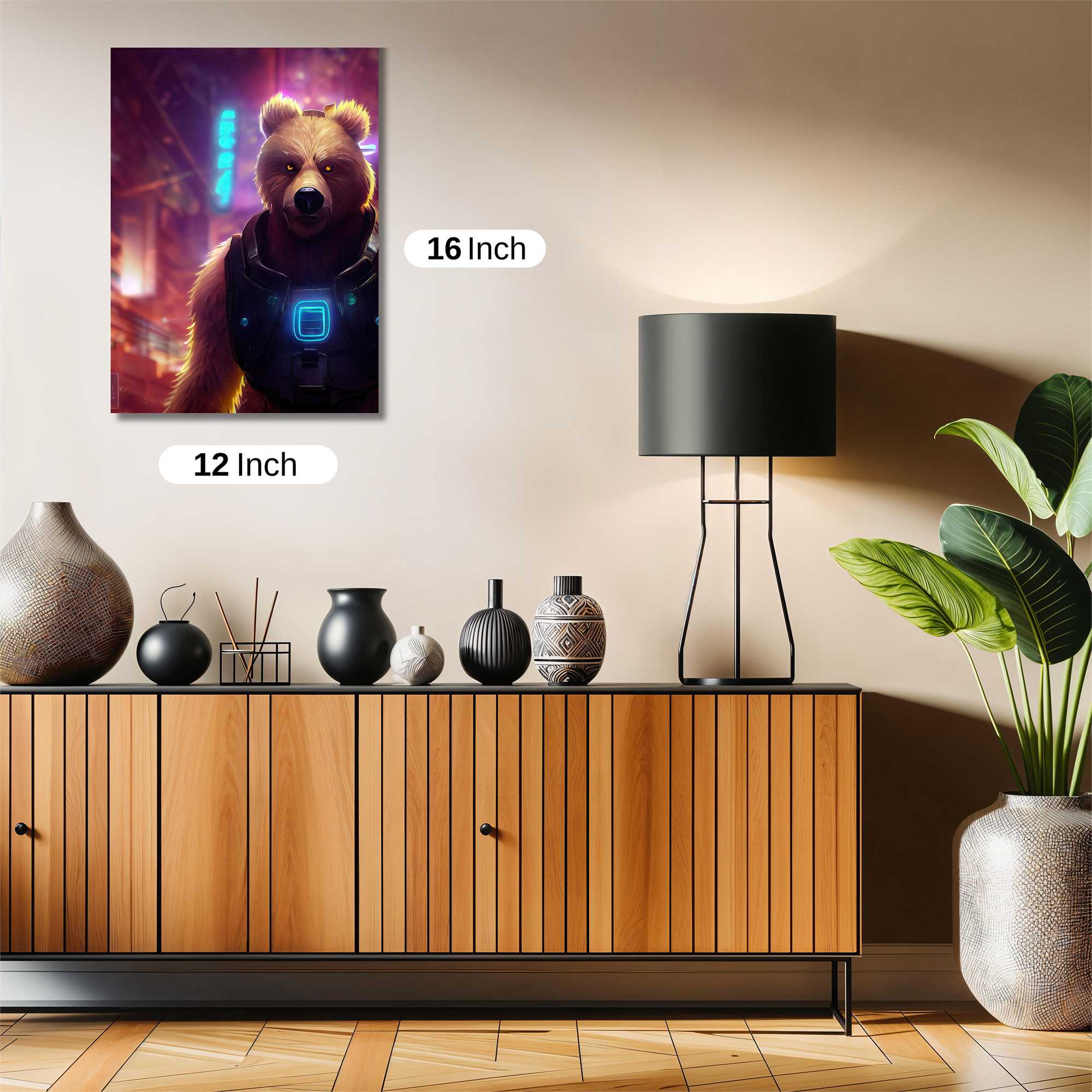 Cyber Bear Safe Wall Magnetic / M