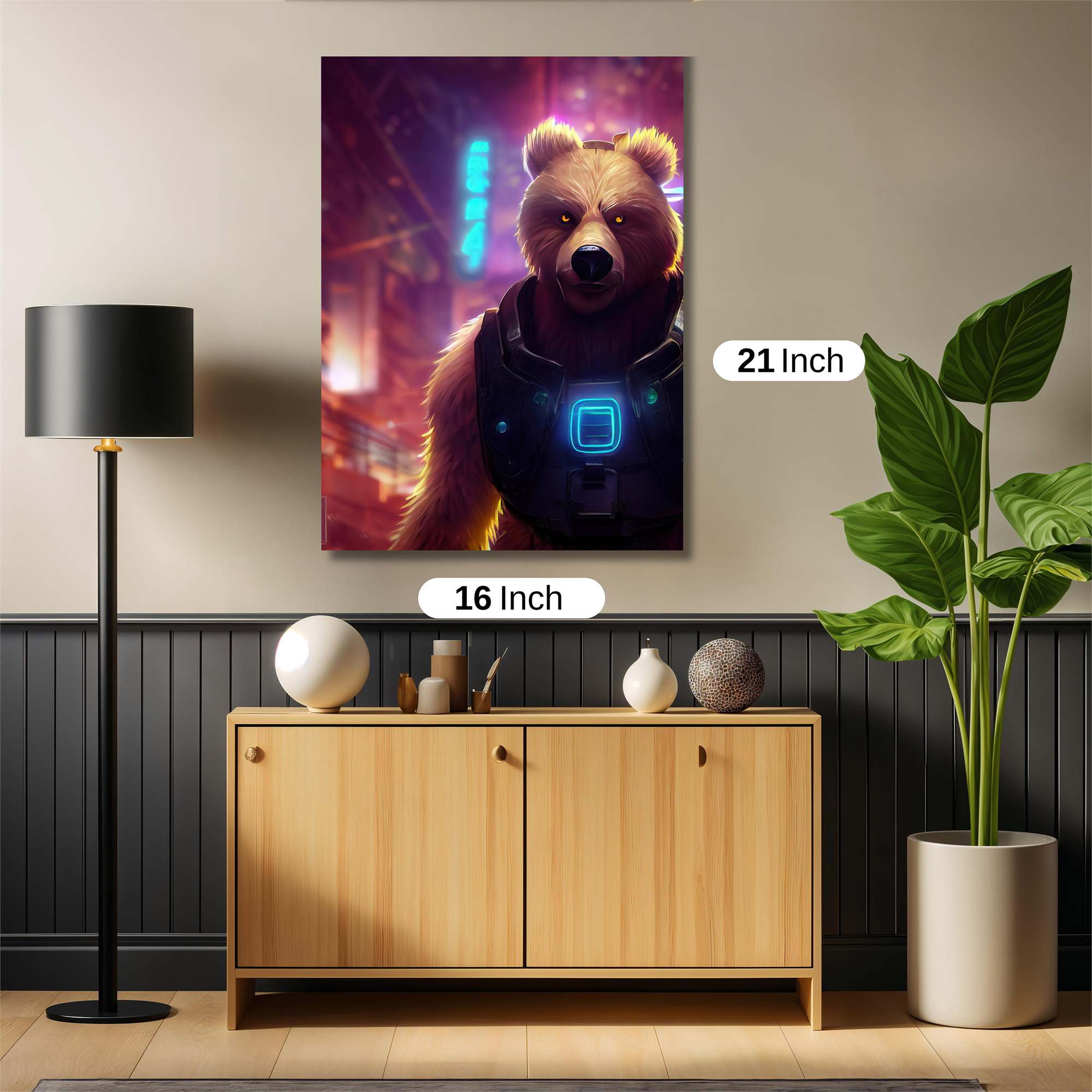 Cyber Bear Safe Wall Magnetic / M