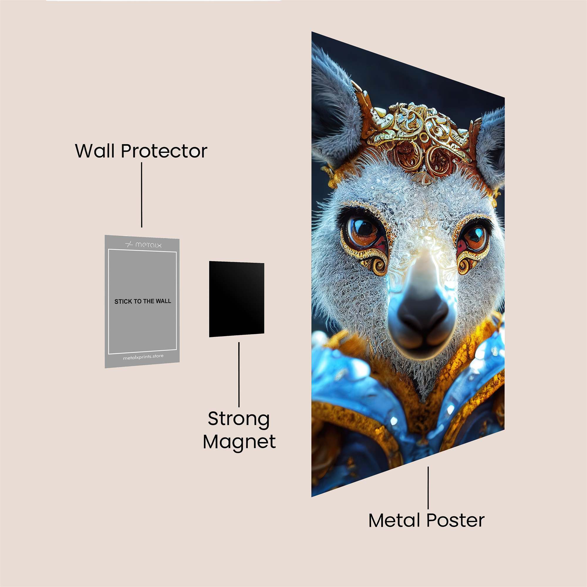 Kangaroo Royale Safe Wall Magnetic / M