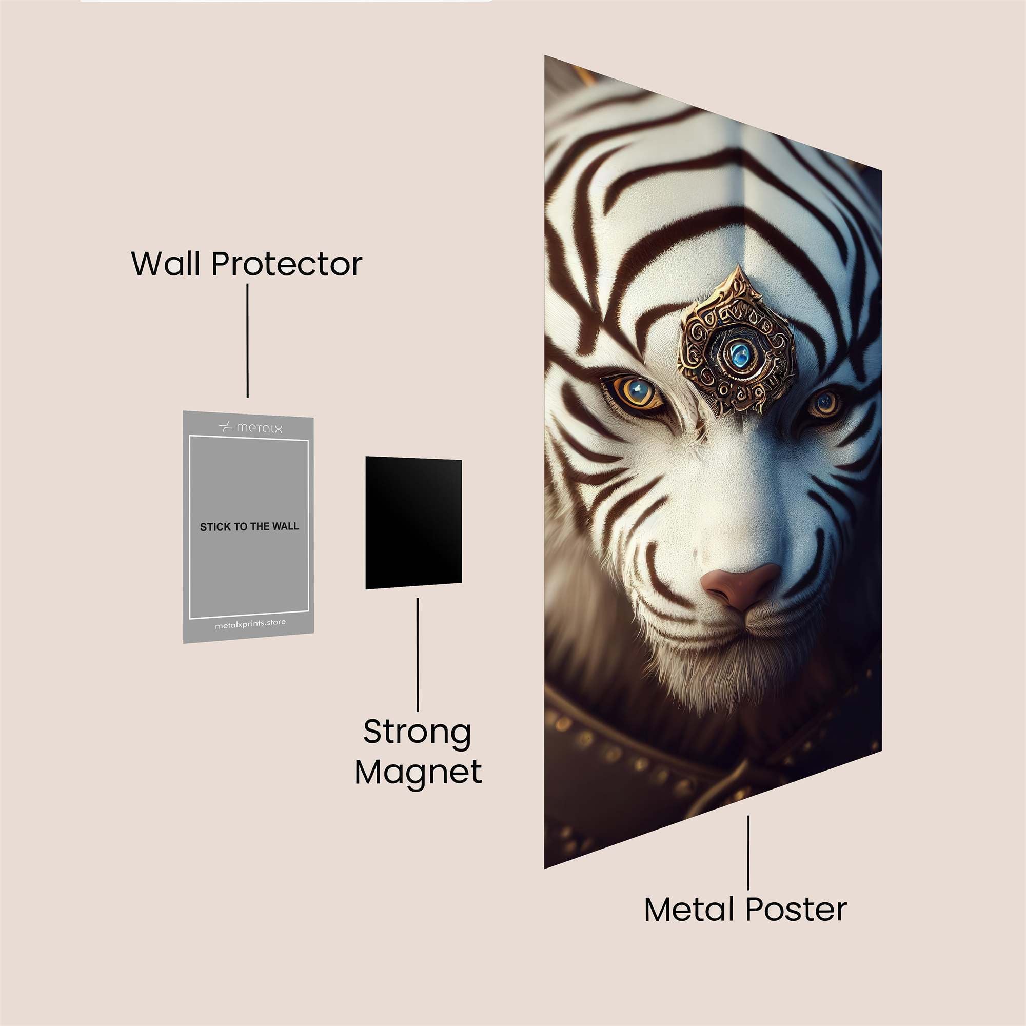 Mystic Tiger Safe Wall Magnetic / M