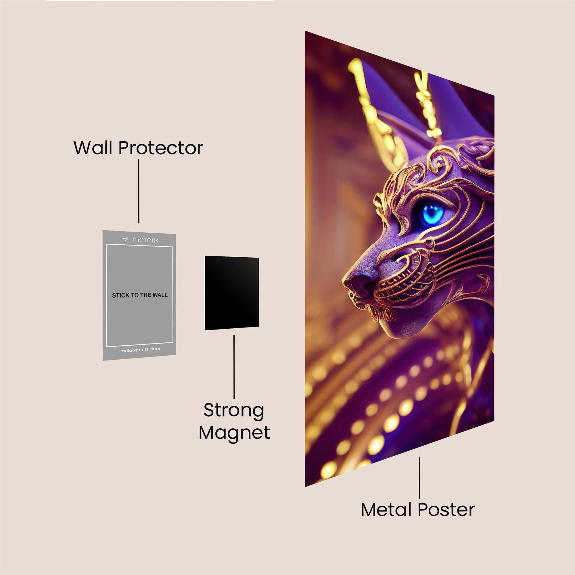 Bastet Enigmatic Safe Wall Magnetic / M