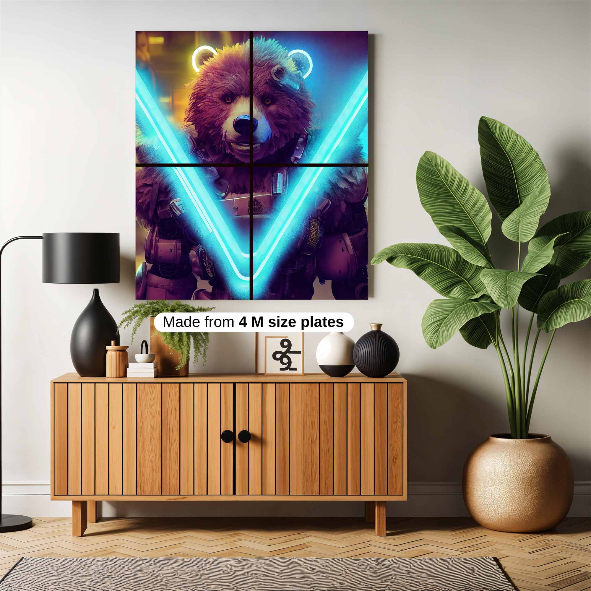 Bear Warrior Safe Wall Magnetic / M