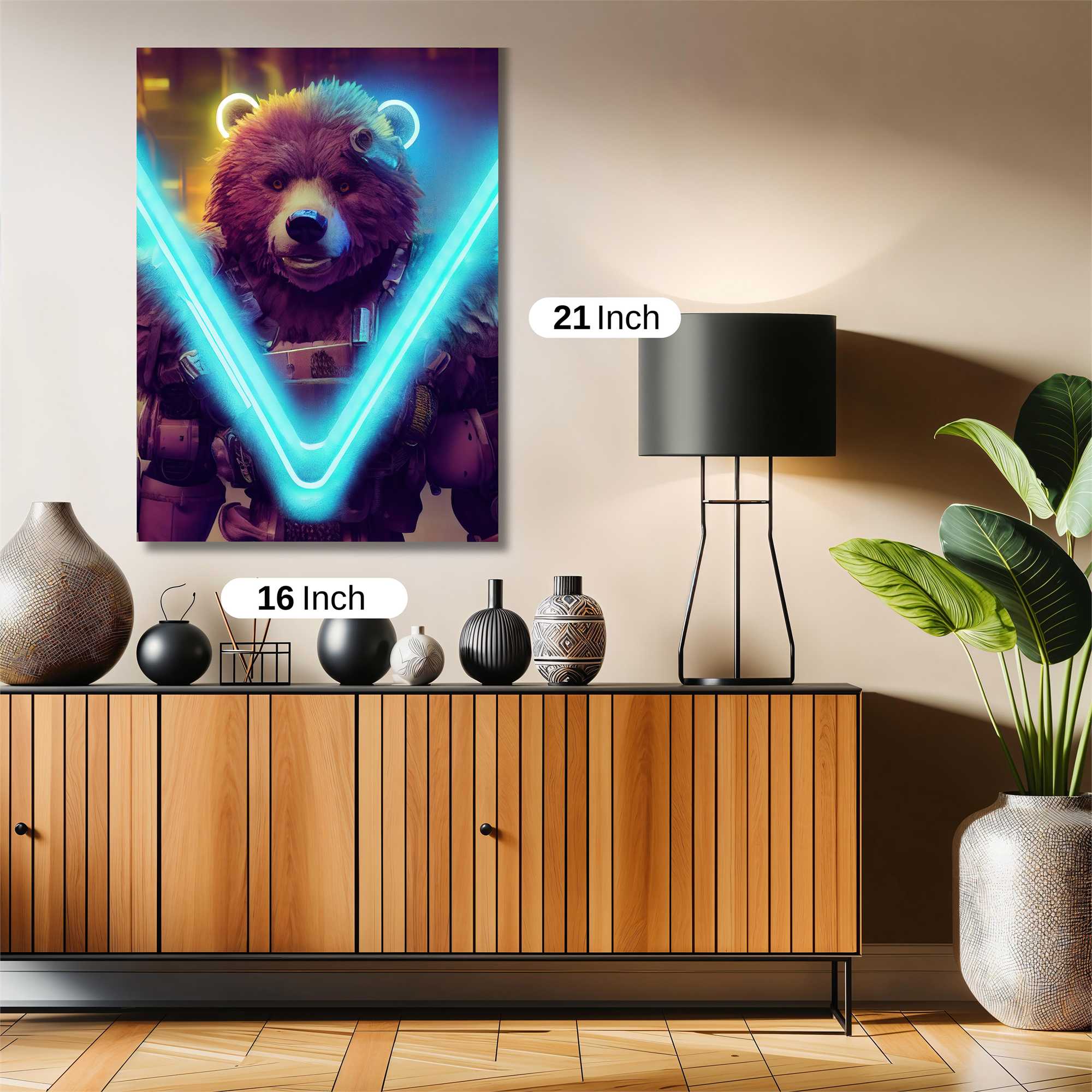 Bear Warrior Safe Wall Magnetic / M