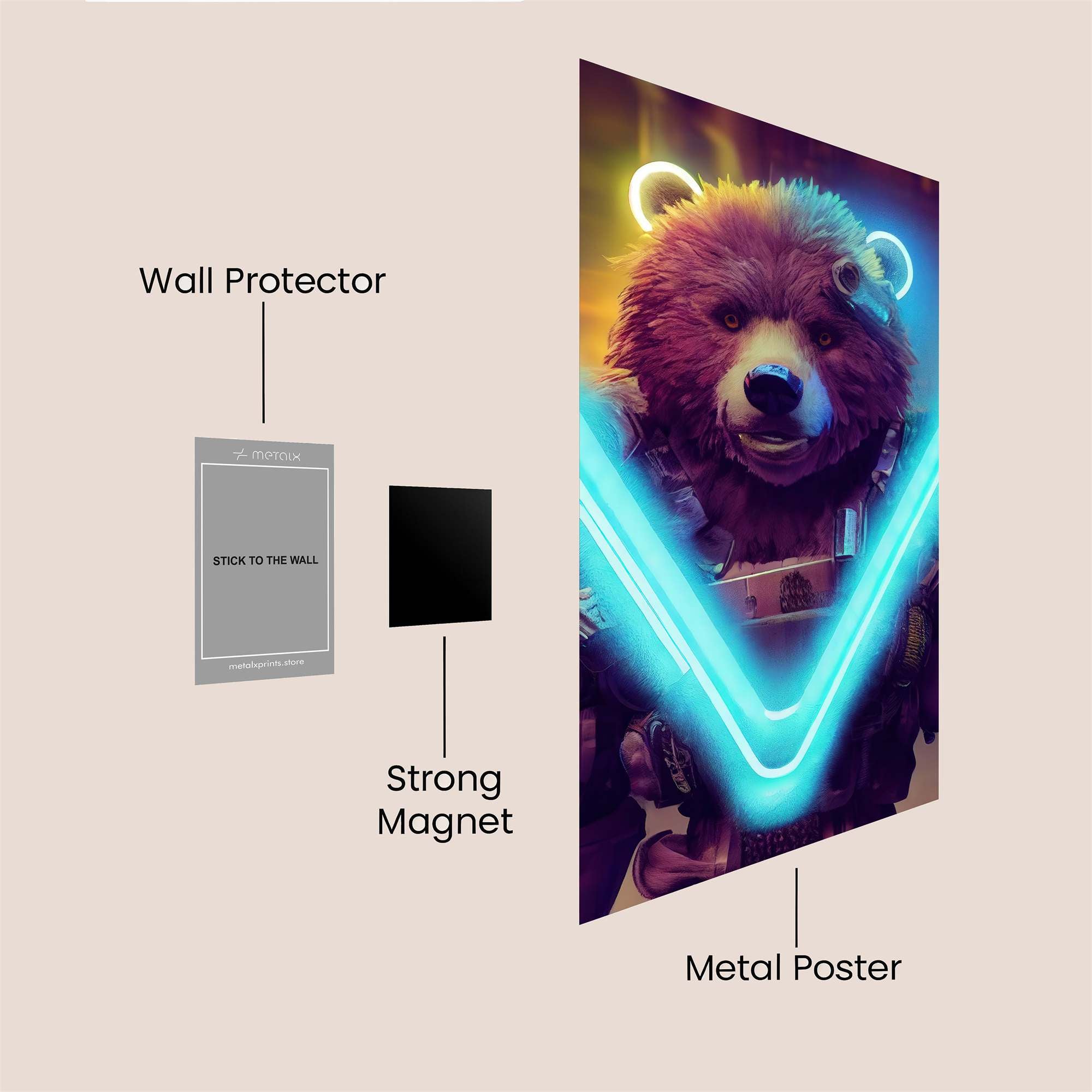 Bear Warrior Safe Wall Magnetic / M