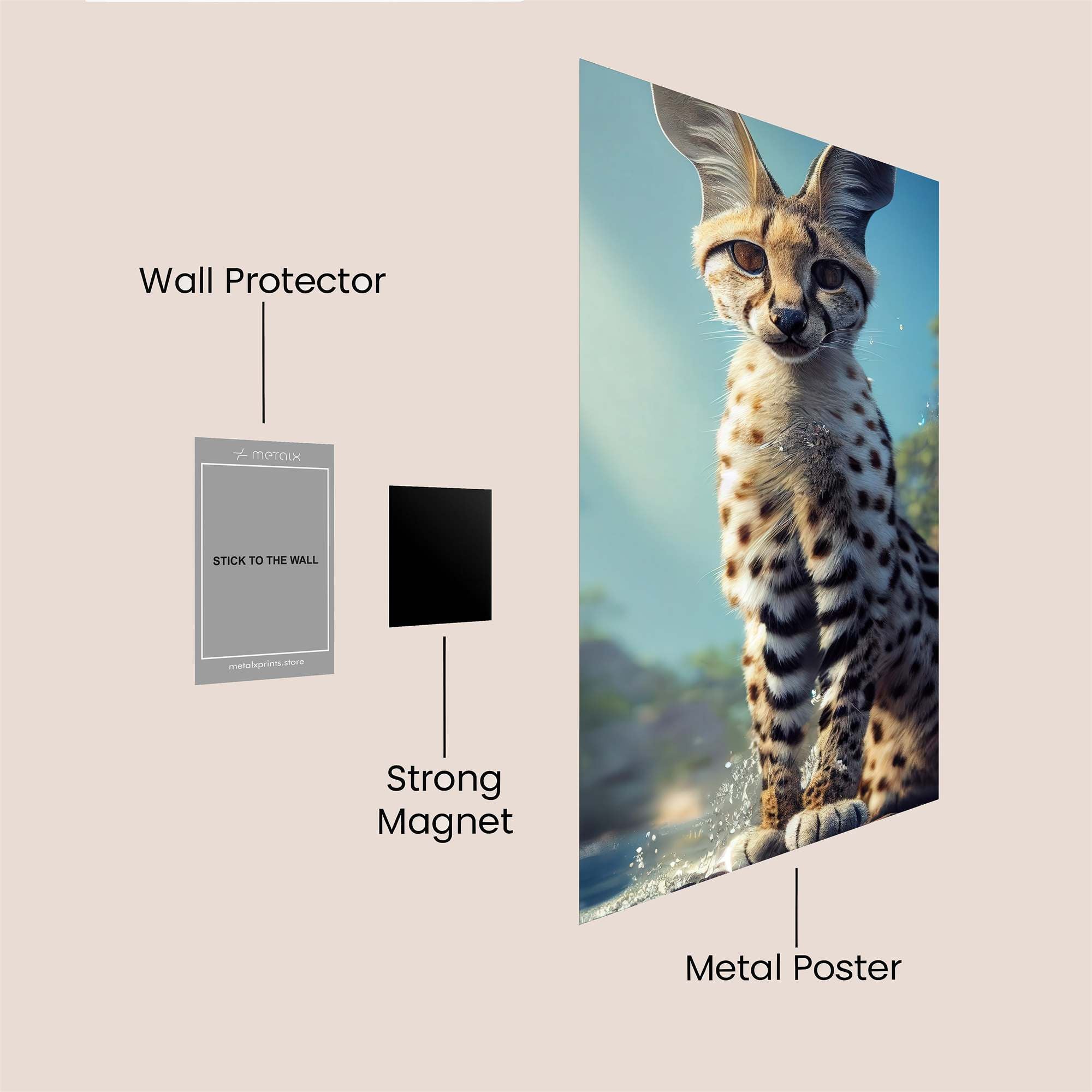 Serval Serene Safe Wall Magnetic / M
