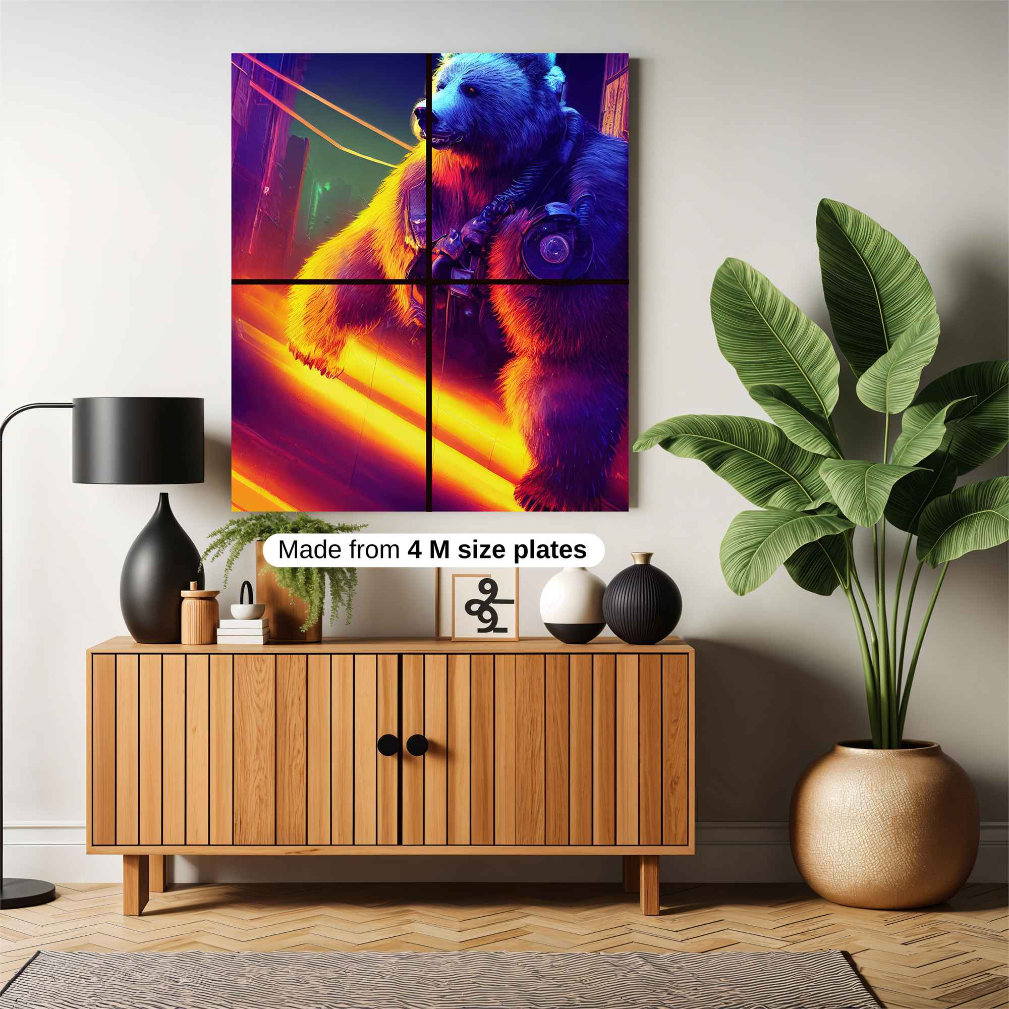 Cyber Bear Safe Wall Magnetic / M