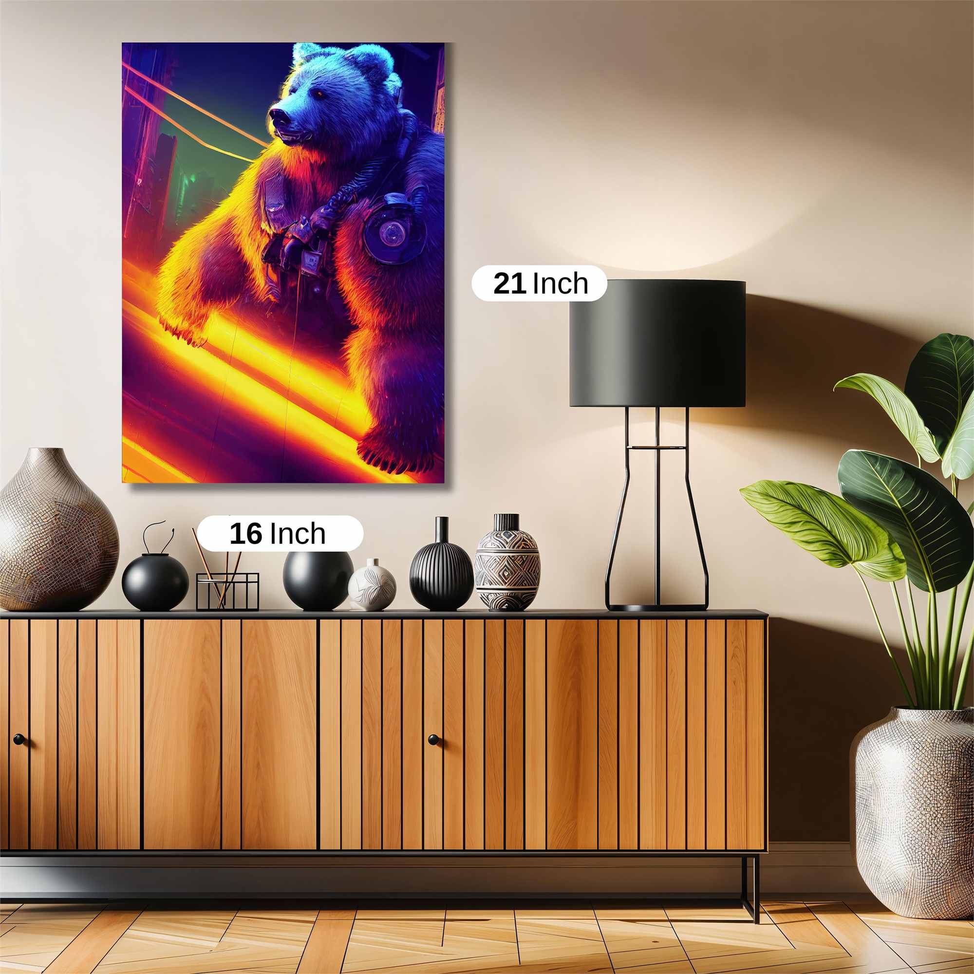 Cyber Bear Safe Wall Magnetic / M