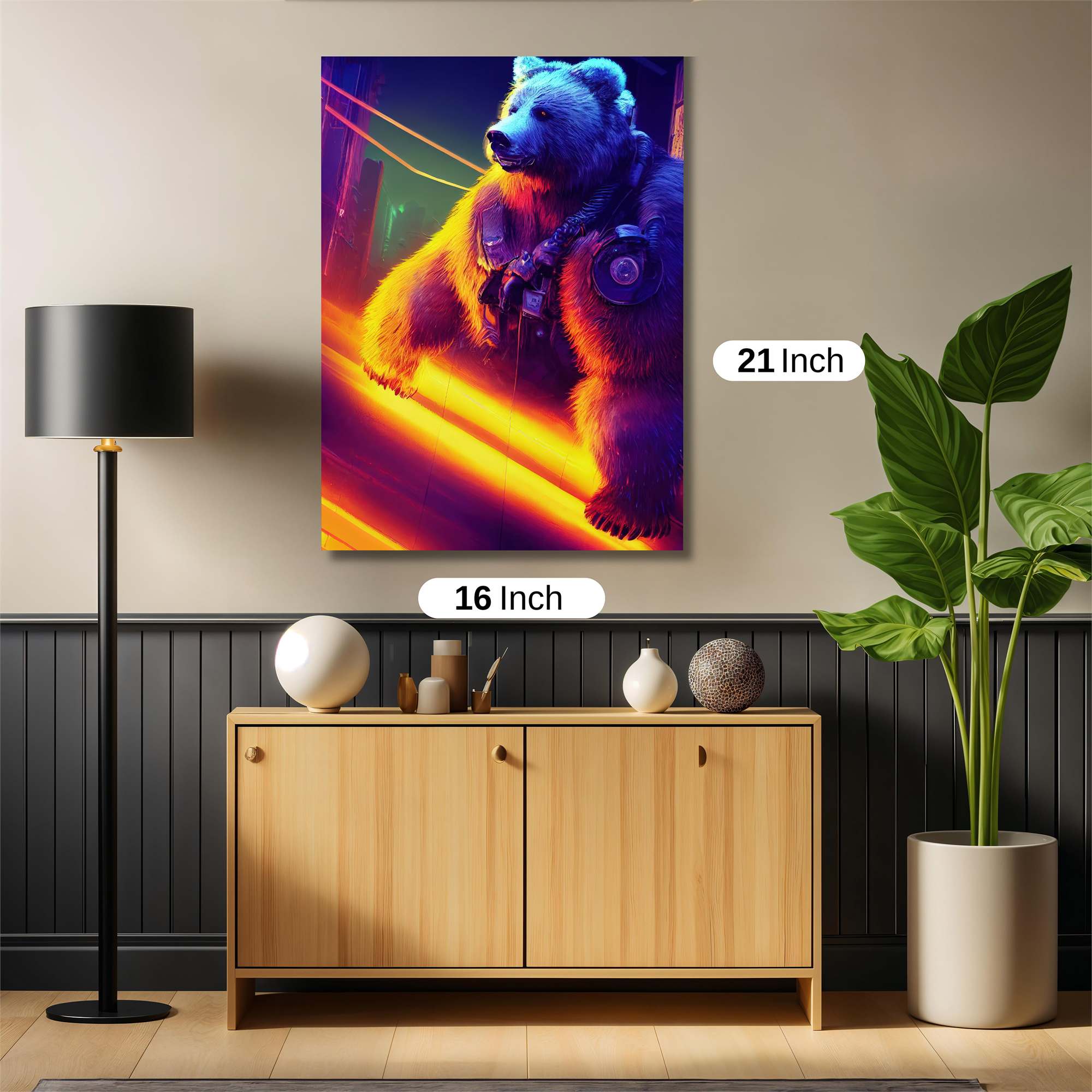 Cyber Bear Safe Wall Magnetic / M