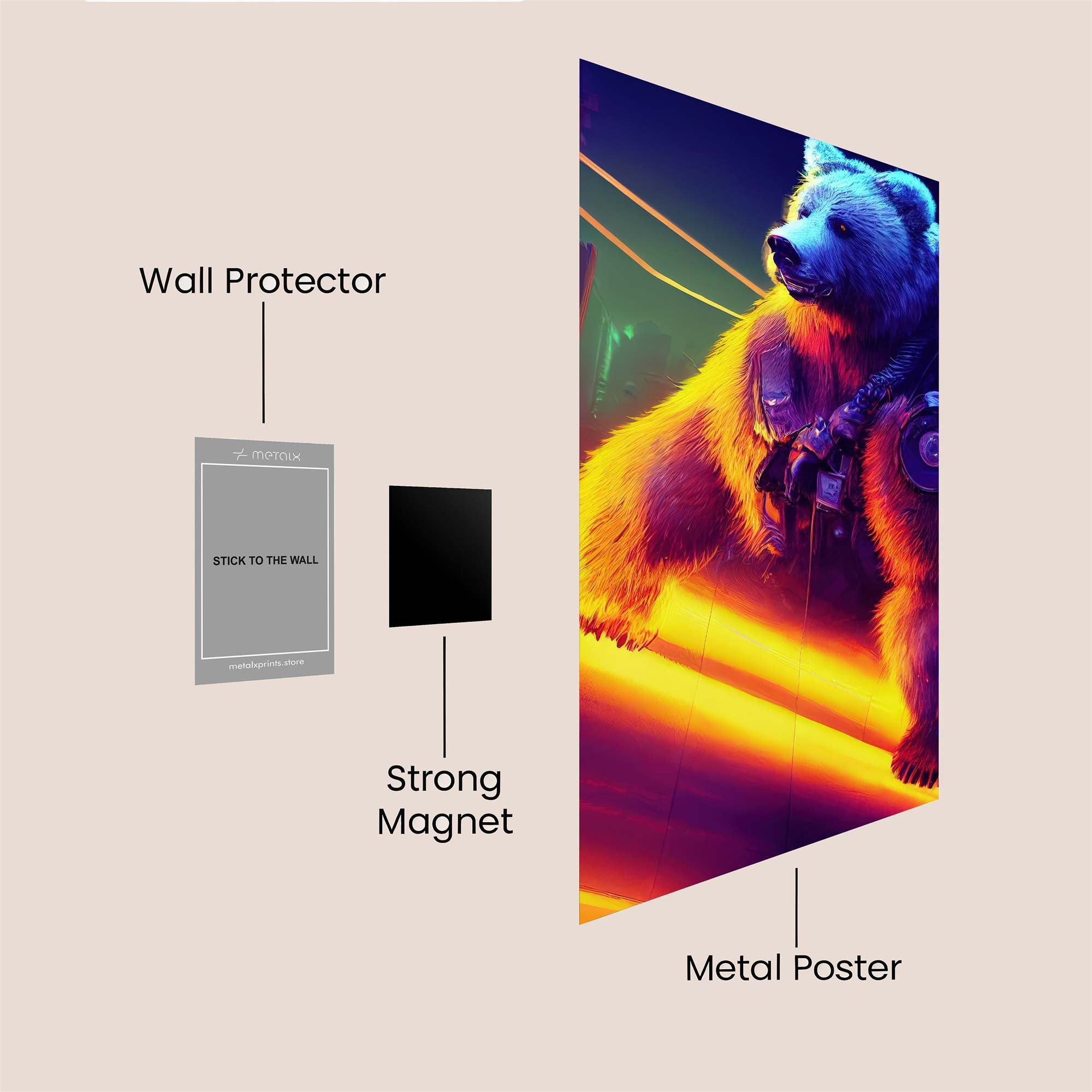 Cyber Bear Safe Wall Magnetic / M