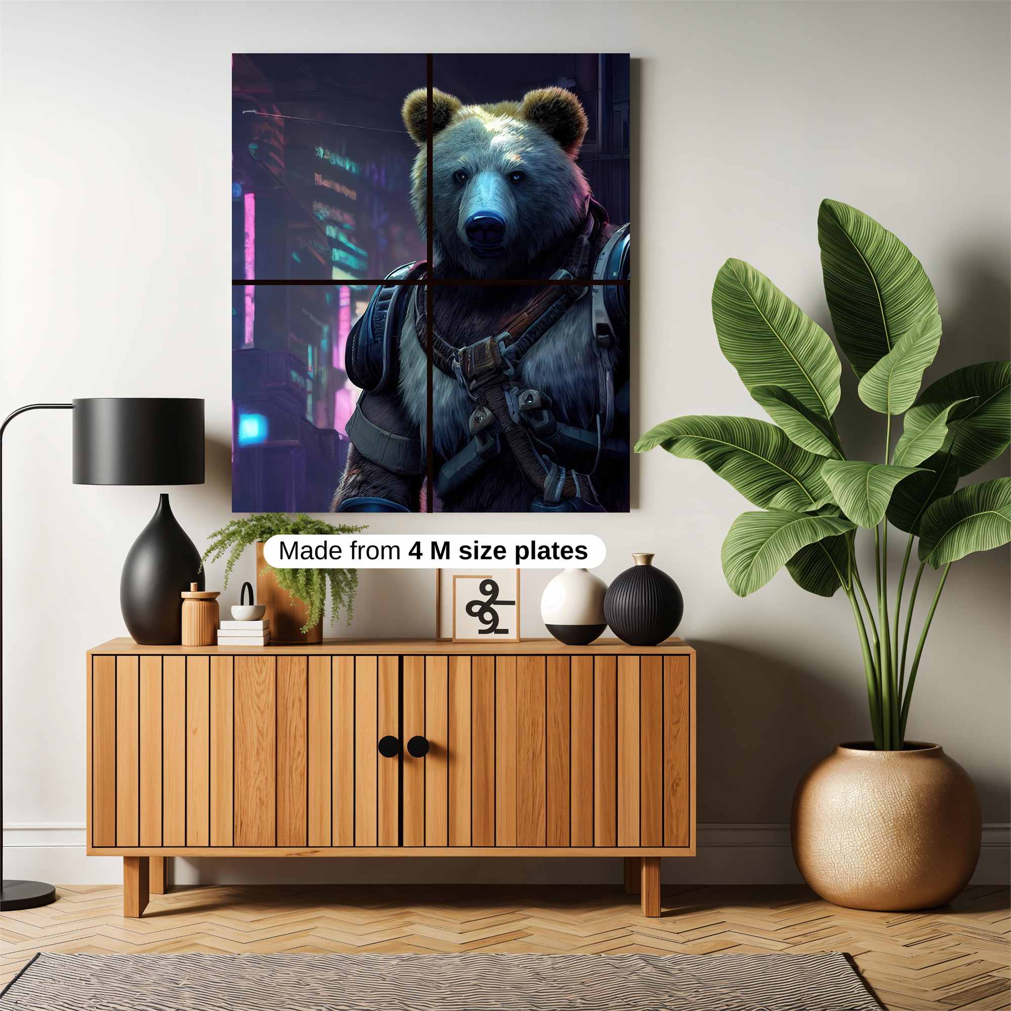 Cyber Bear Safe Wall Magnetic / M