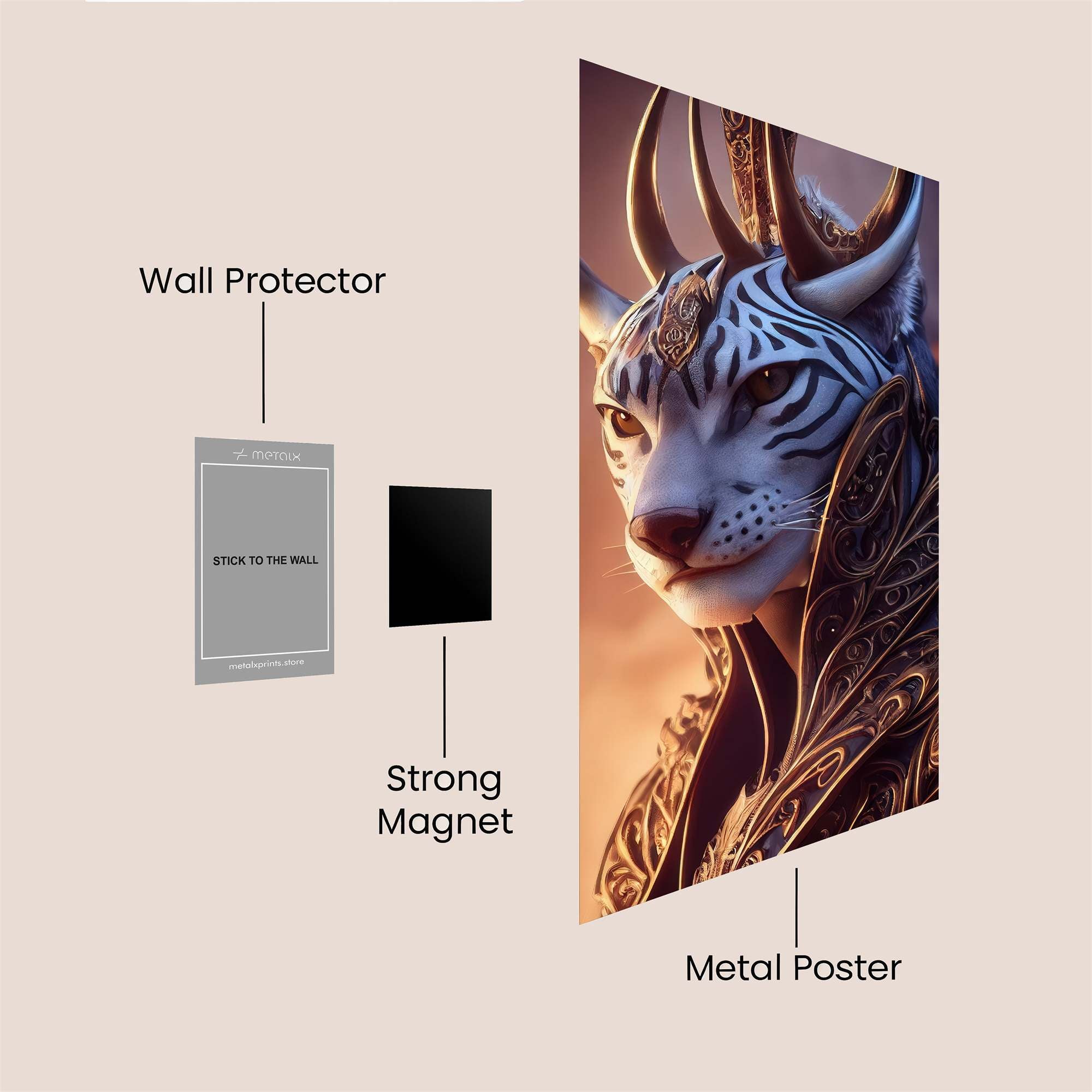 Tiger Radiant Safe Wall Magnetic / M