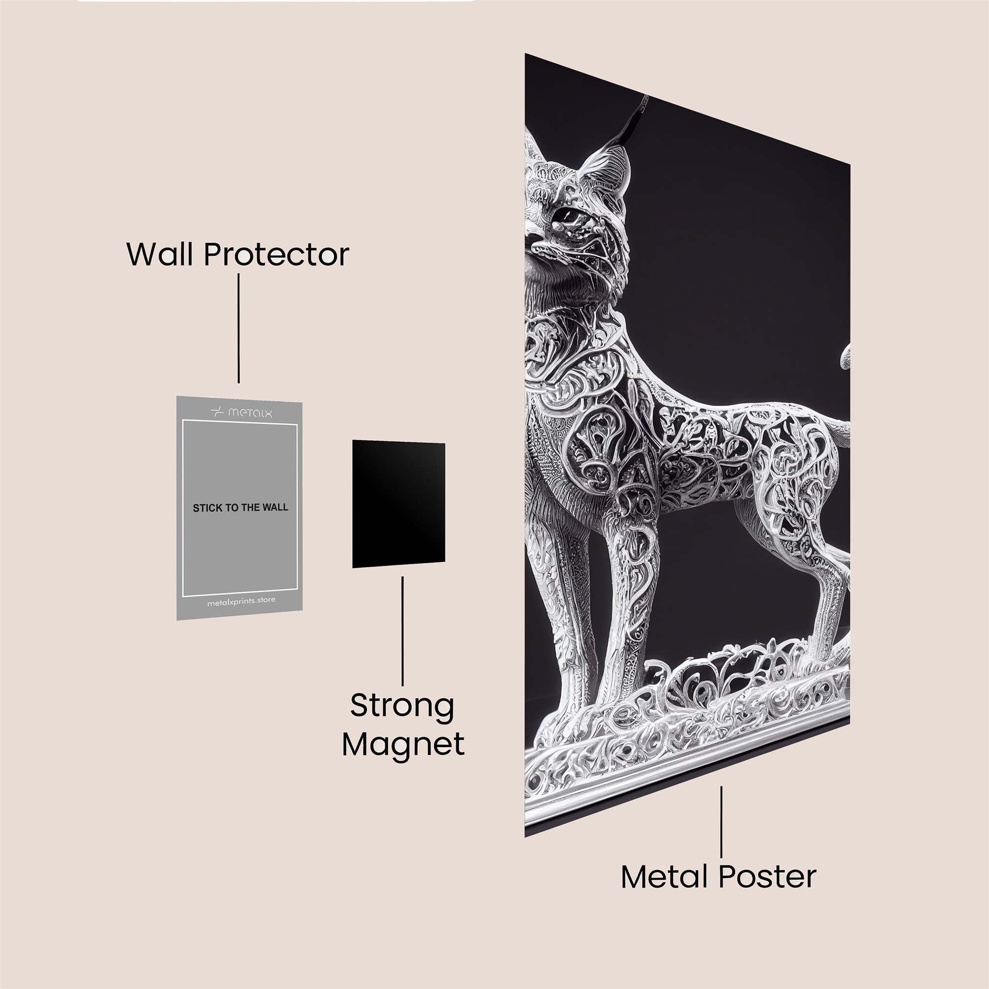 Lacy Lynx Safe Wall Magnetic / M