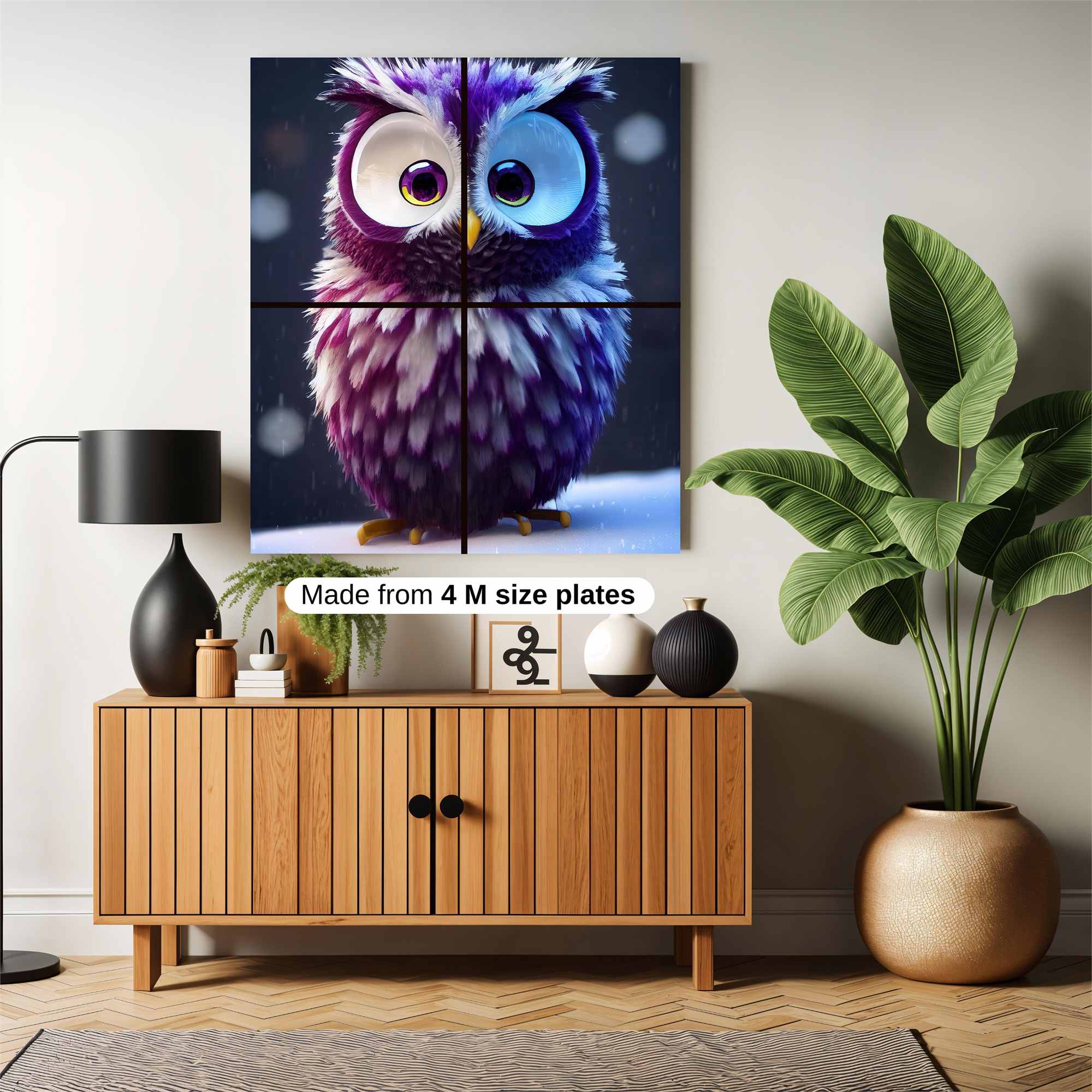 Owl Whimsy Safe Wall Magnetic / M