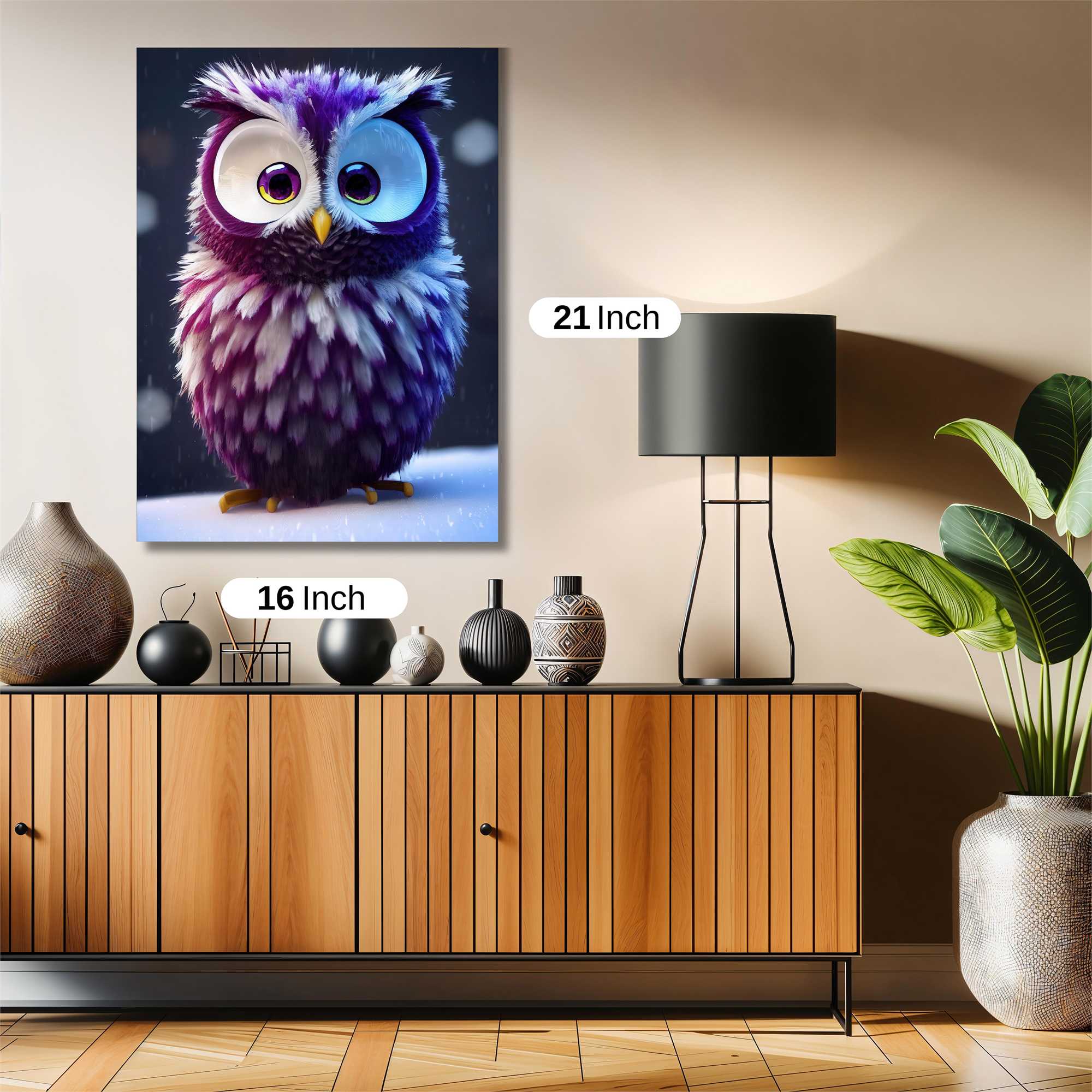 Owl Whimsy Safe Wall Magnetic / M