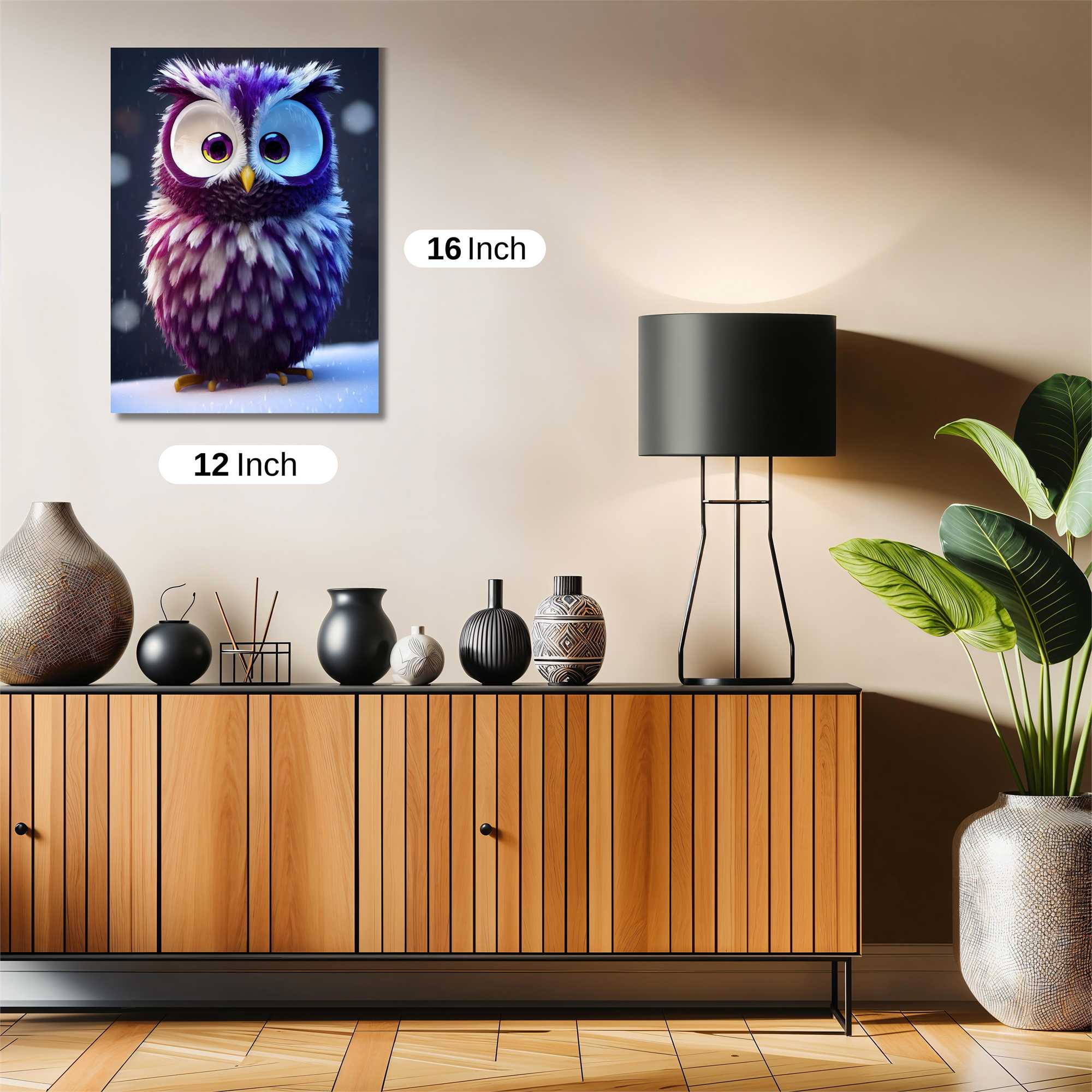 Owl Whimsy Safe Wall Magnetic / M