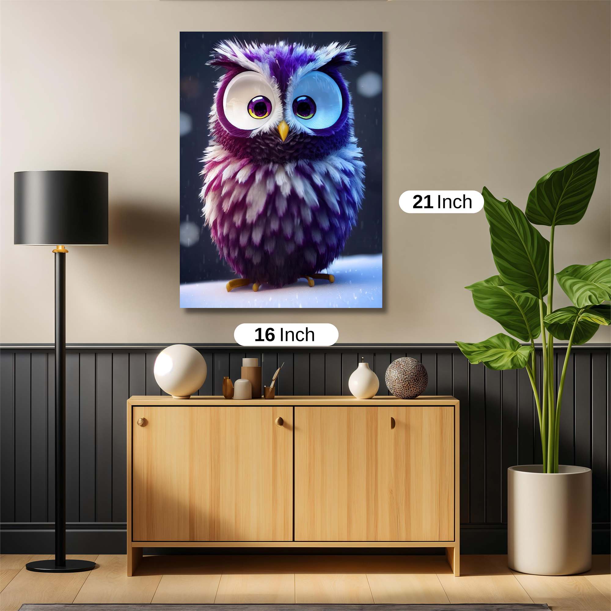 Owl Whimsy Safe Wall Magnetic / M