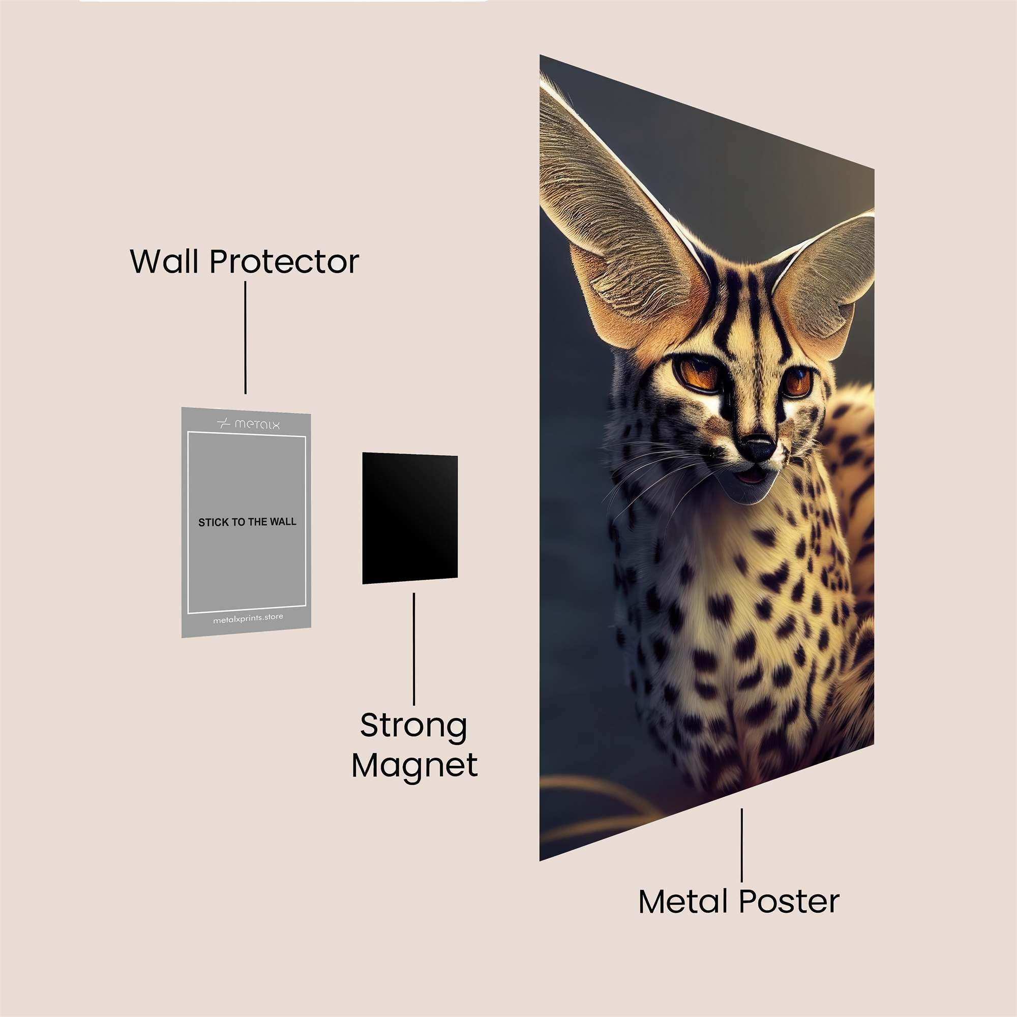 Serval Serenity Safe Wall Magnetic / M