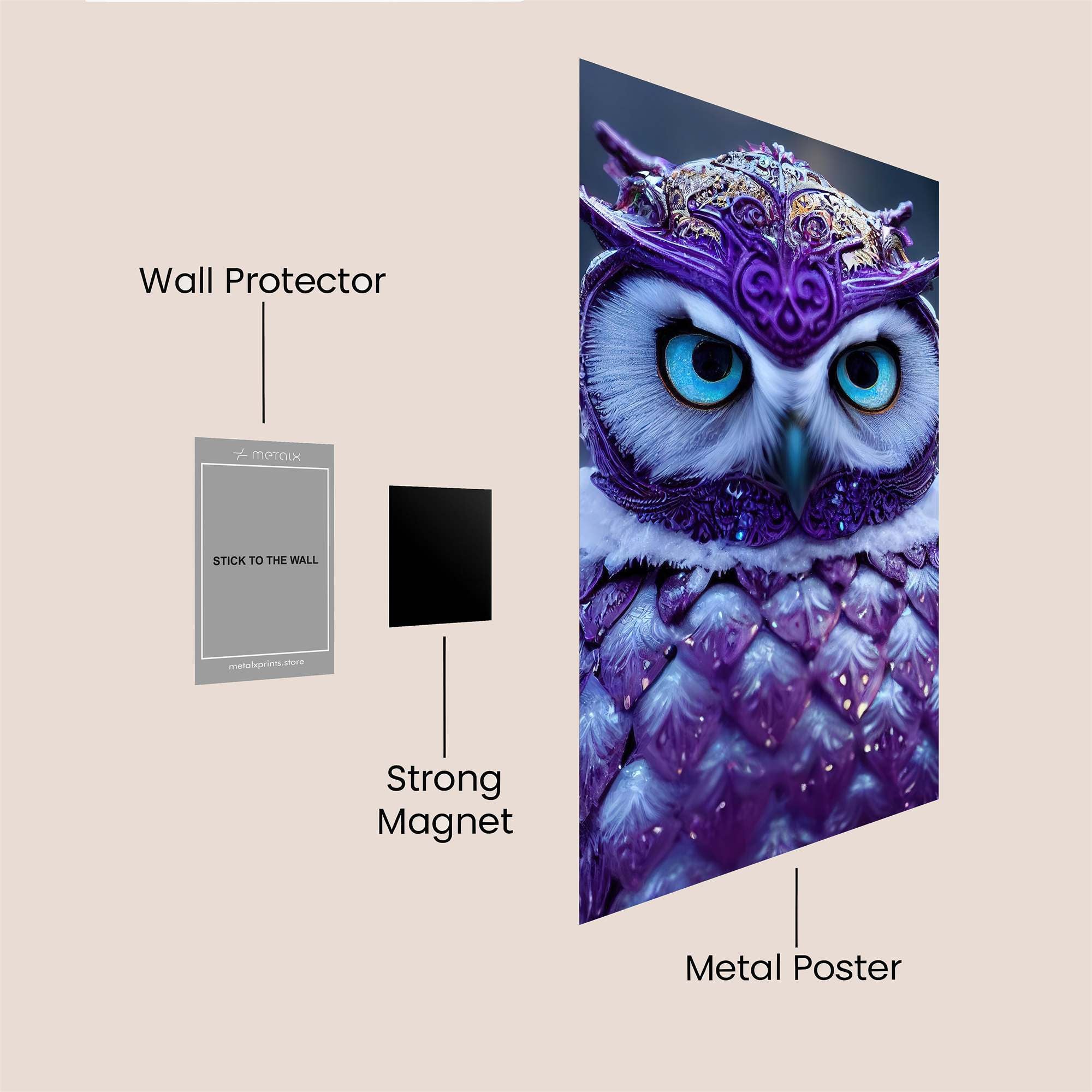 Owl Majesty Safe Wall Magnetic / M