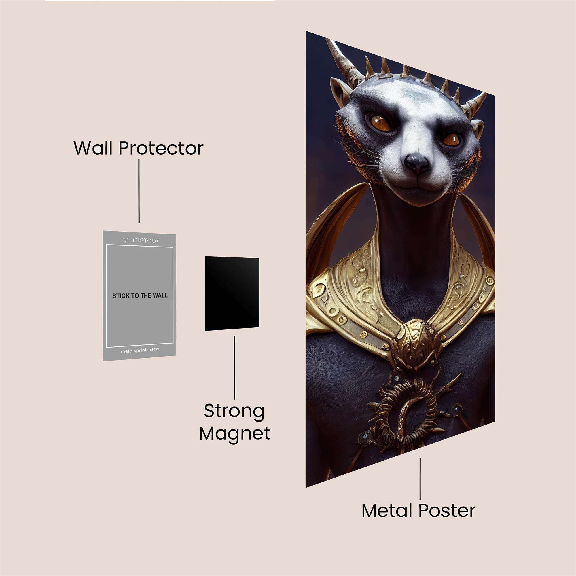 Meerkat Monarch Safe Wall Magnetic / M