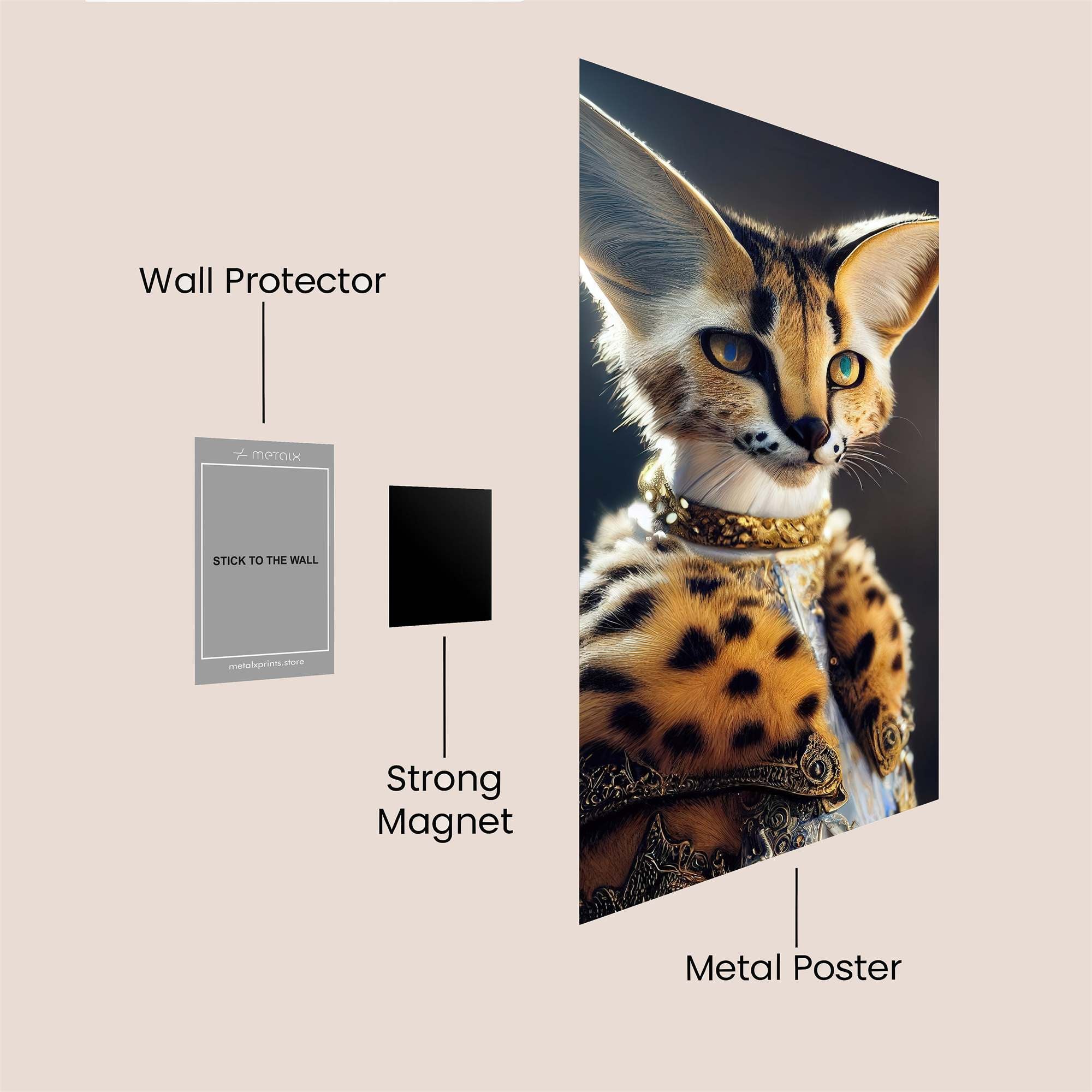 Serval Regal Safe Wall Magnetic / M
