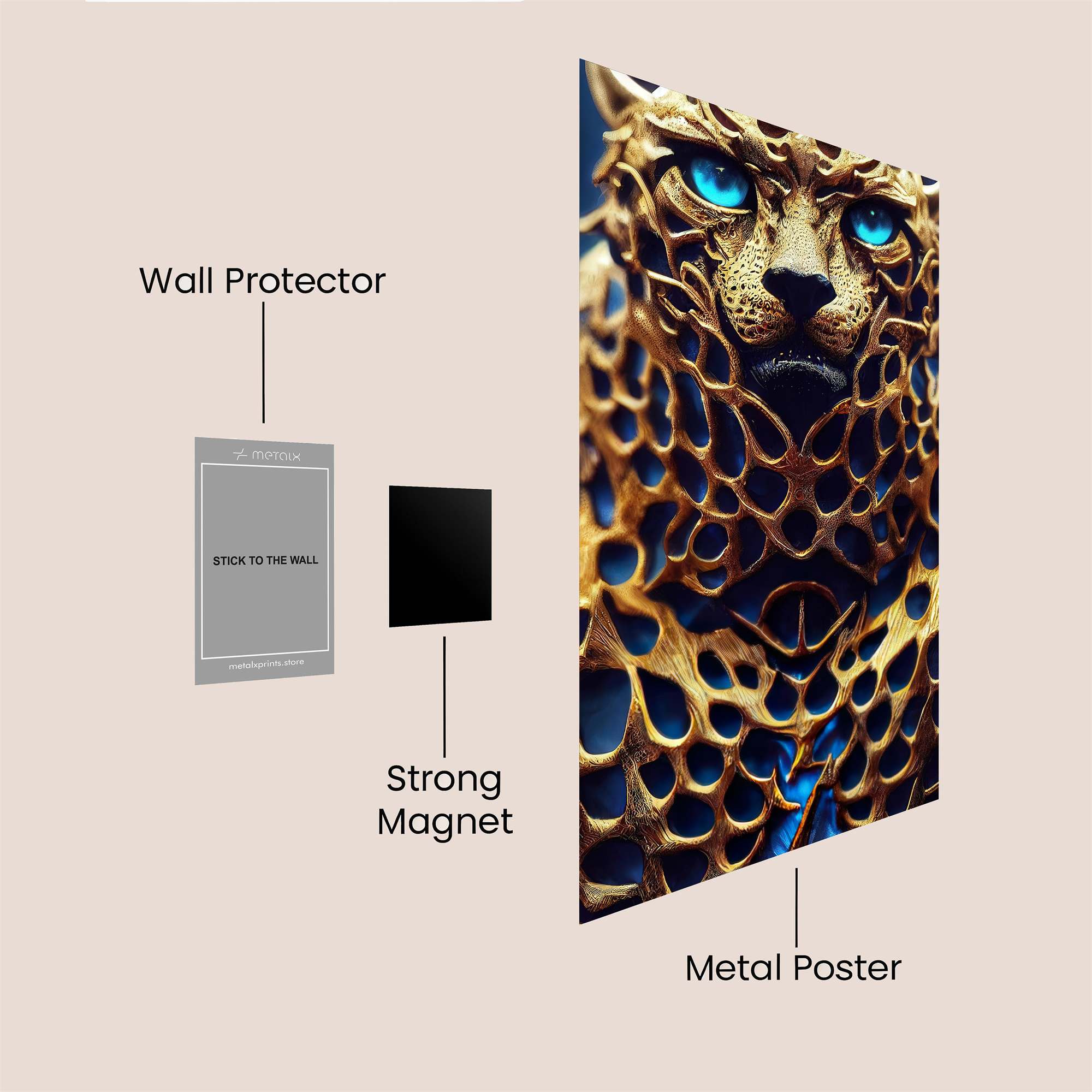 Leopard Enigma Safe Wall Magnetic / M