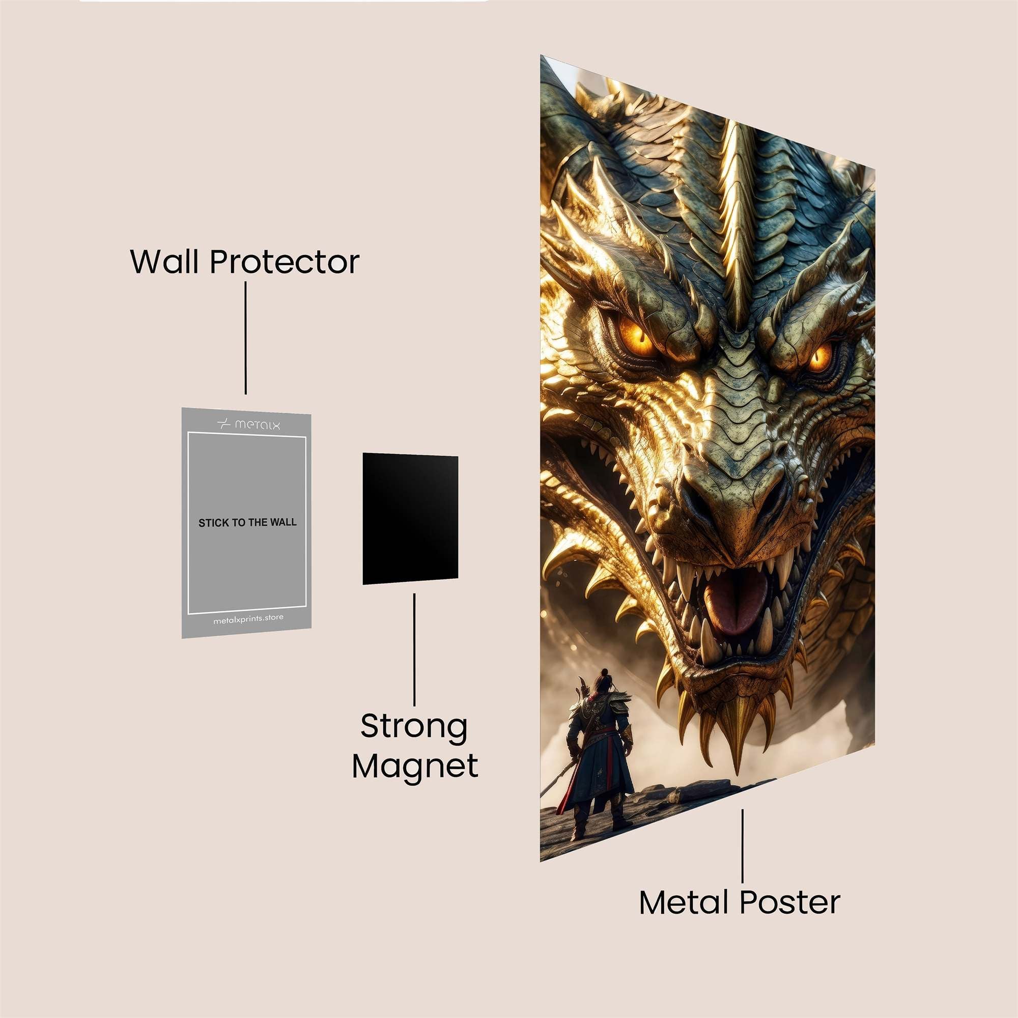 Dragon Majesty Safe Wall Magnetic / M