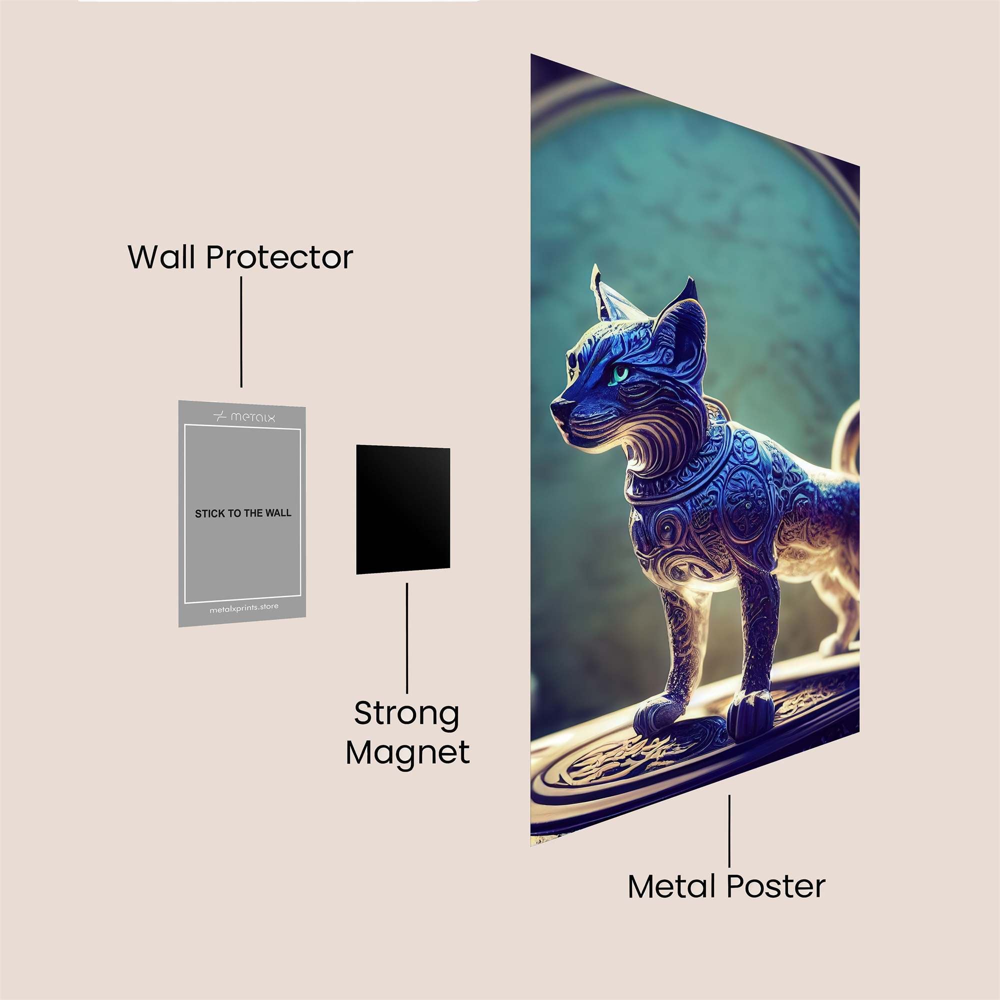 Cat Enigma Safe Wall Magnetic / M