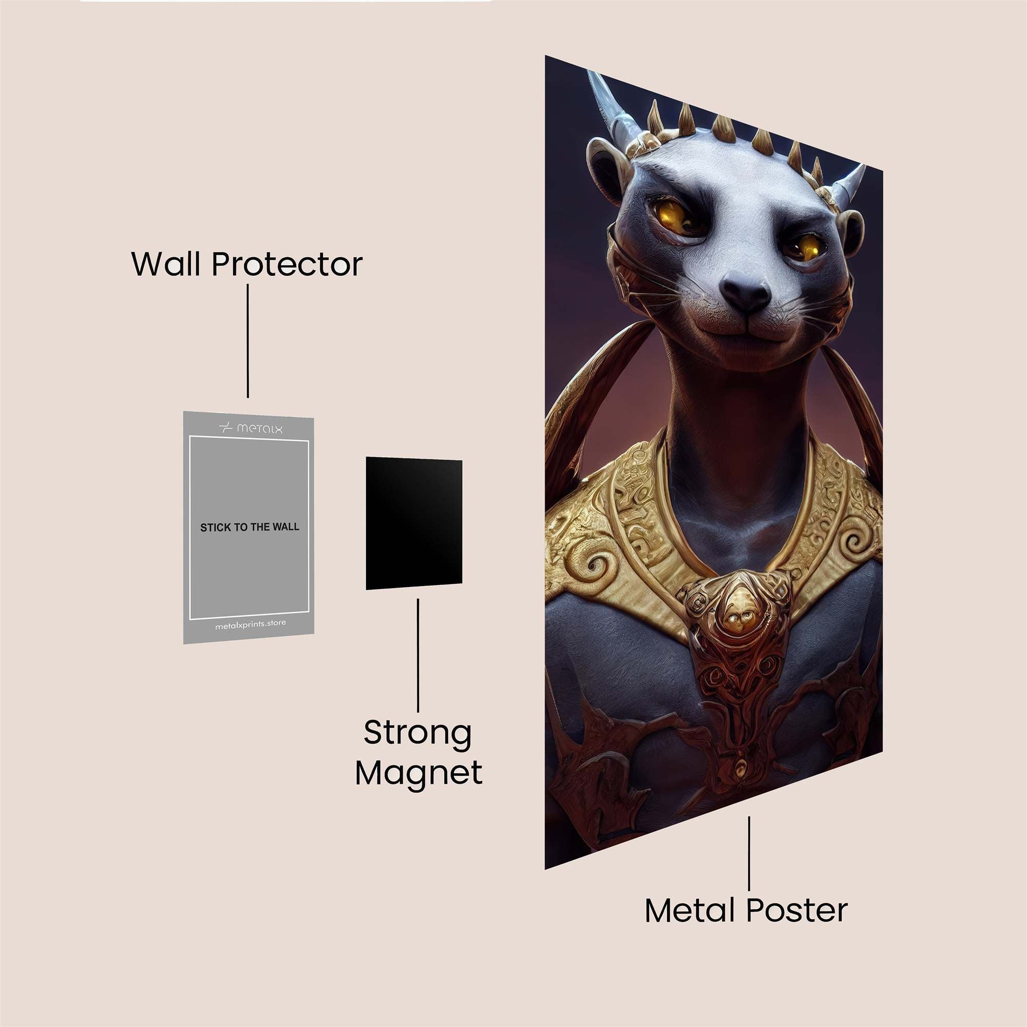 Mystical Monarch Safe Wall Magnetic / M