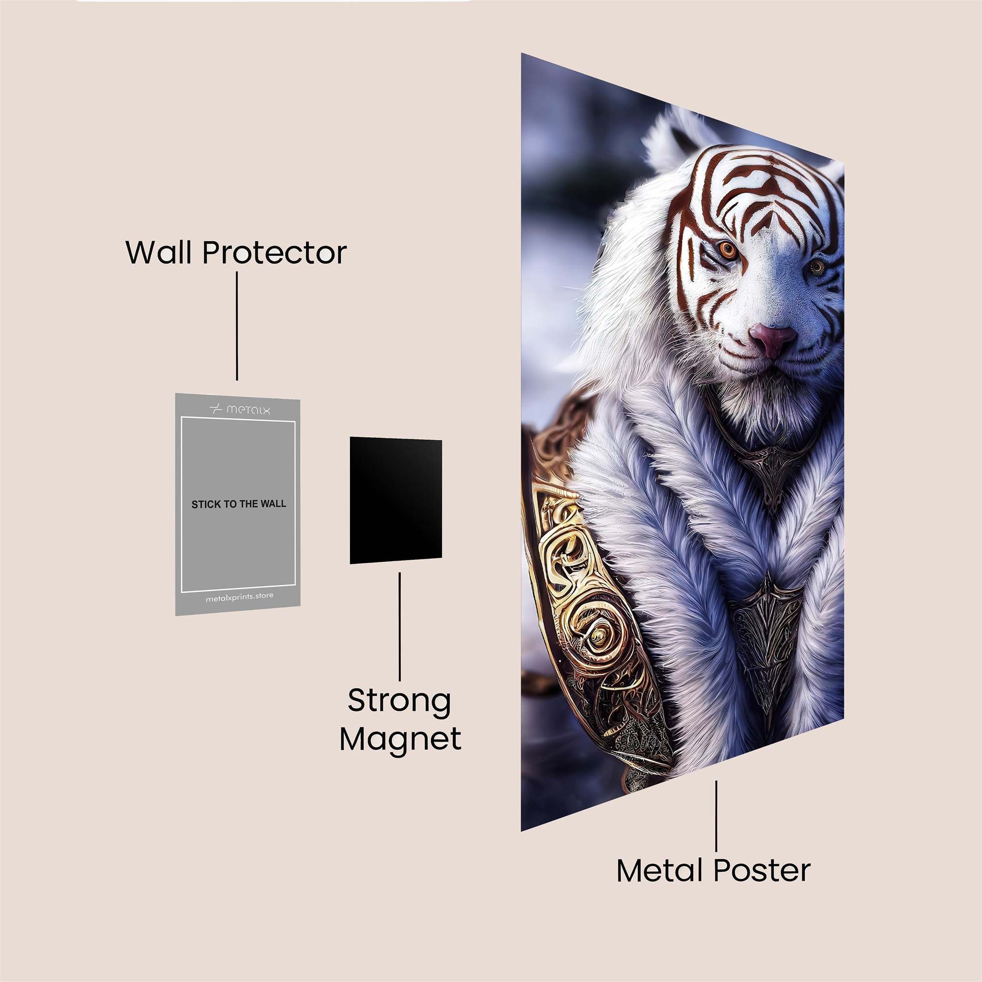 Tiger Majesty Safe Wall Magnetic / M