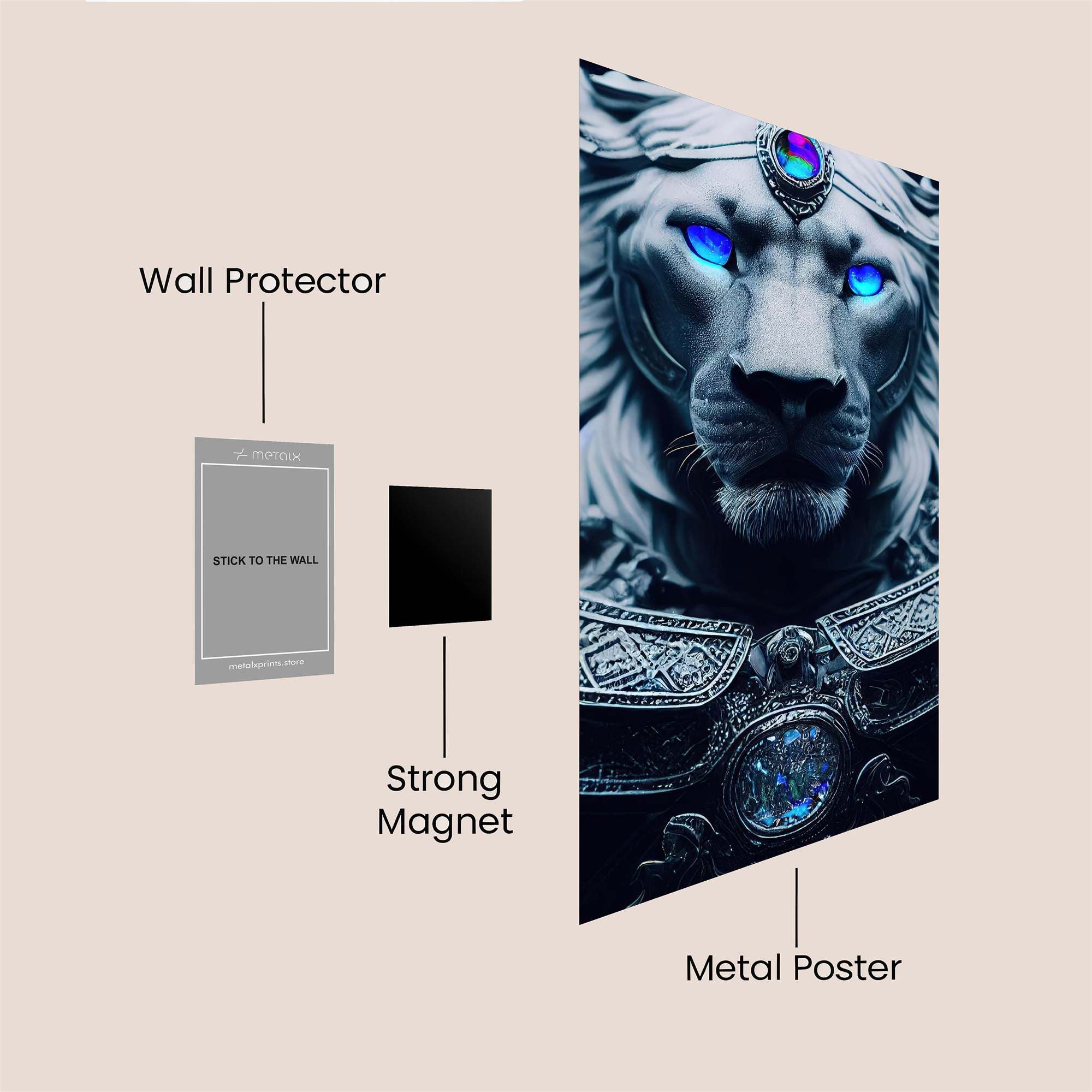 Lion Majesty Safe Wall Magnetic / M