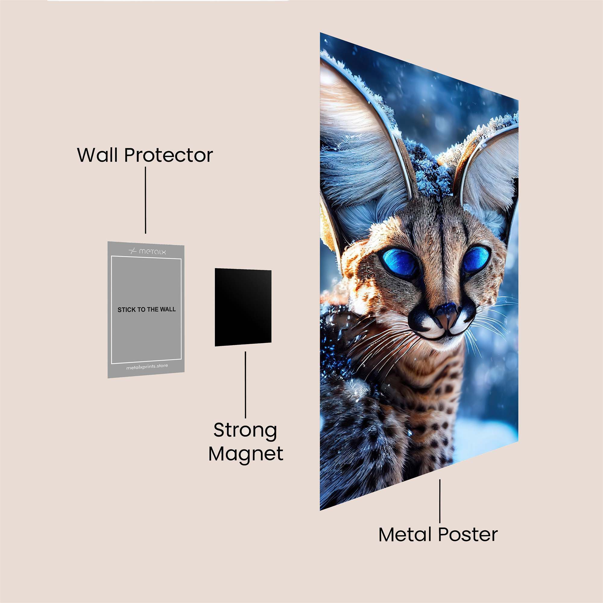 Tiger Majesty Safe Wall Magnetic / M