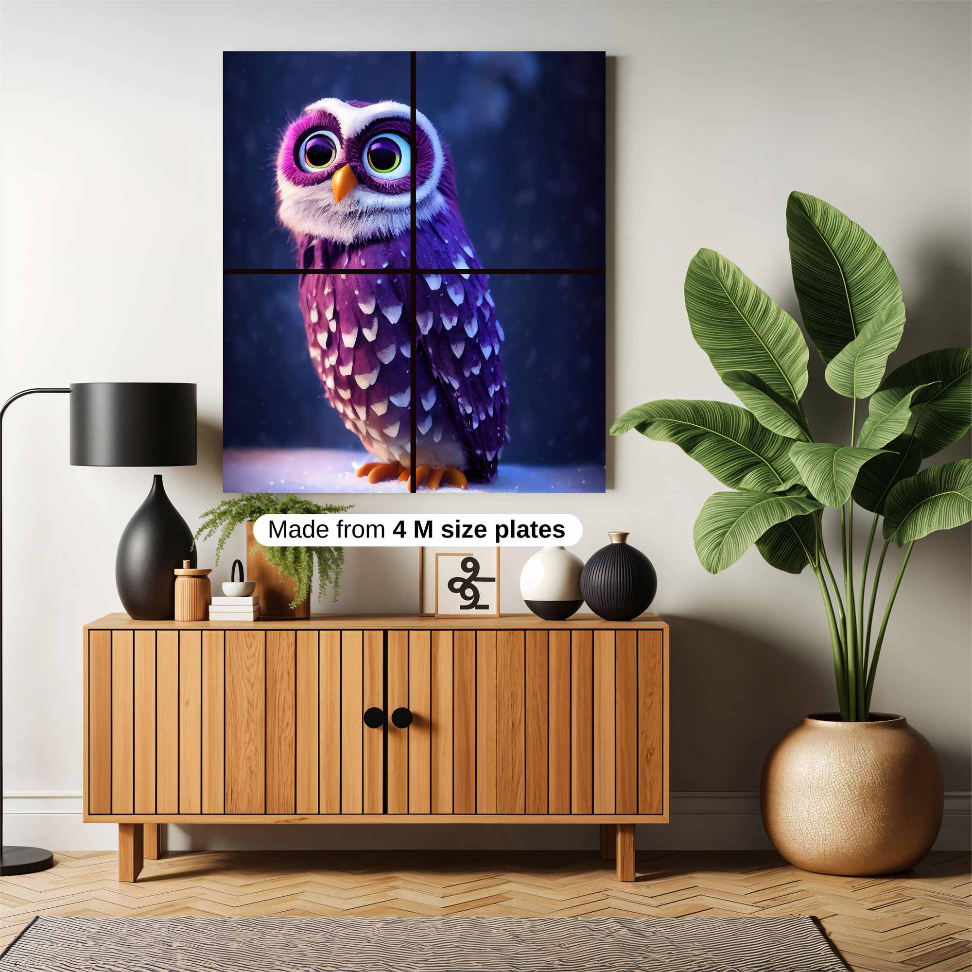 Owl Whimsy Safe Wall Magnetic / M
