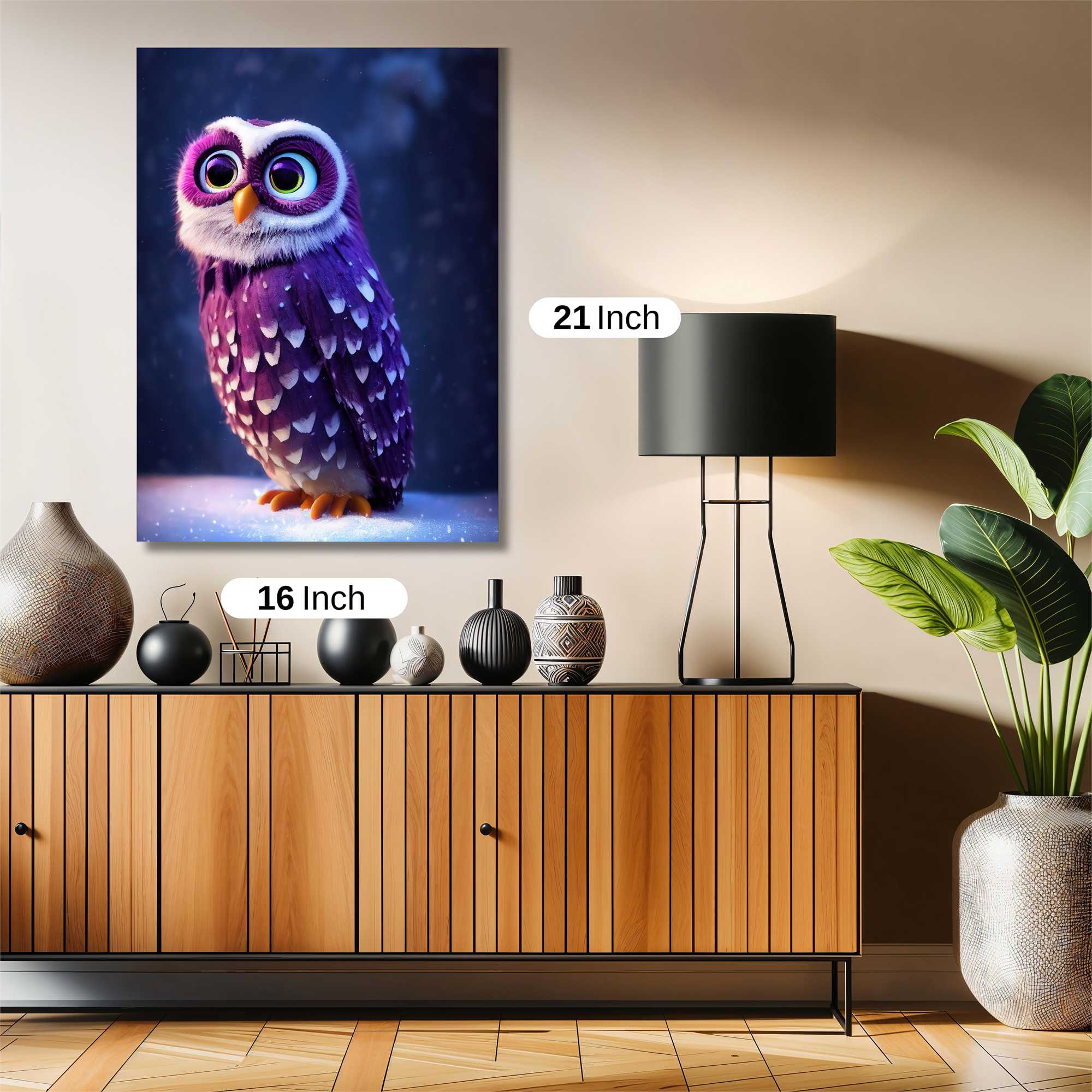 Owl Whimsy Safe Wall Magnetic / M