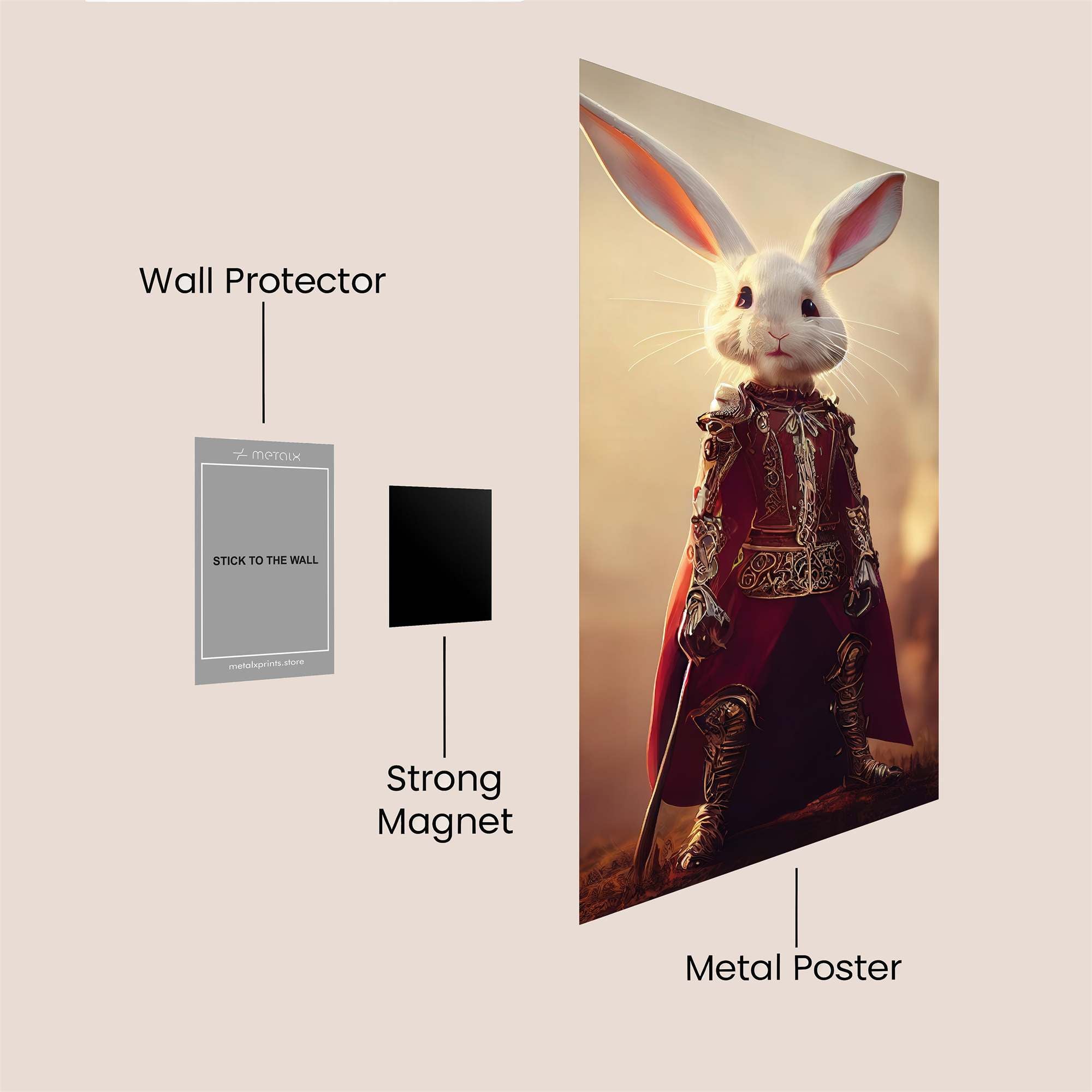 Knight Rabbit Safe Wall Magnetic / M