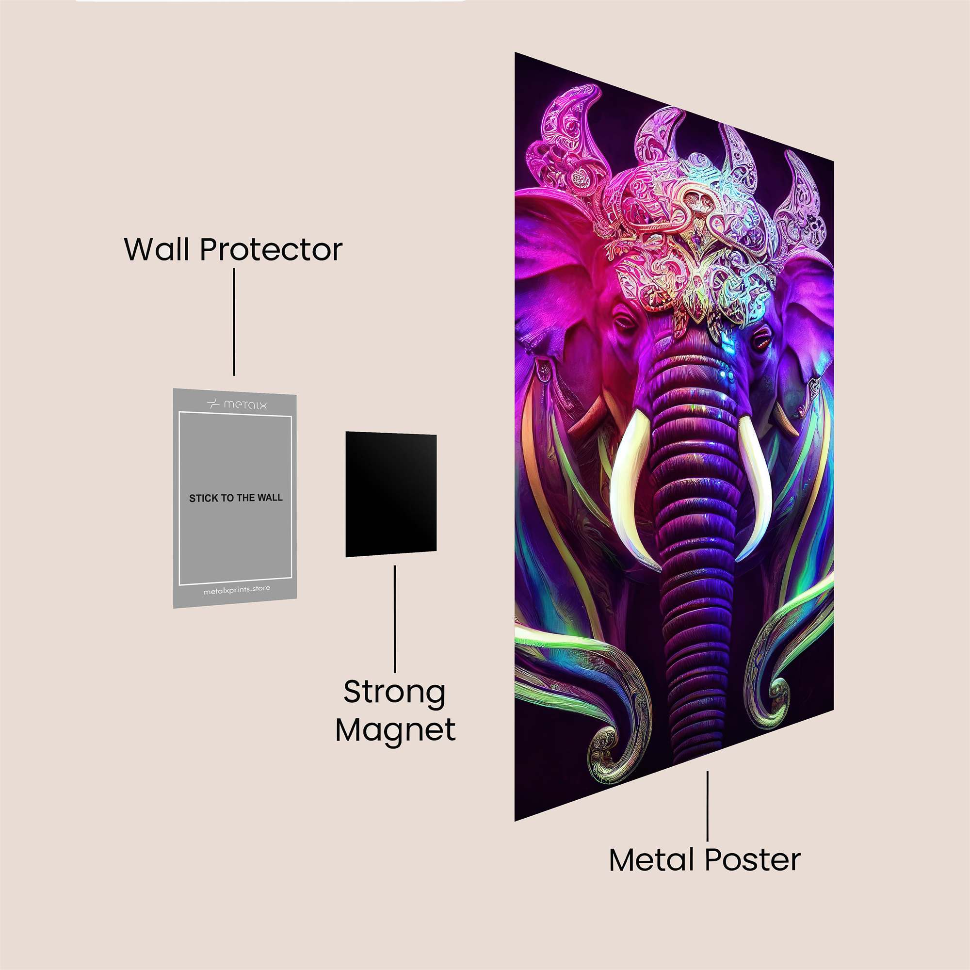 Ganesha Radiant Safe Wall Magnetic / M