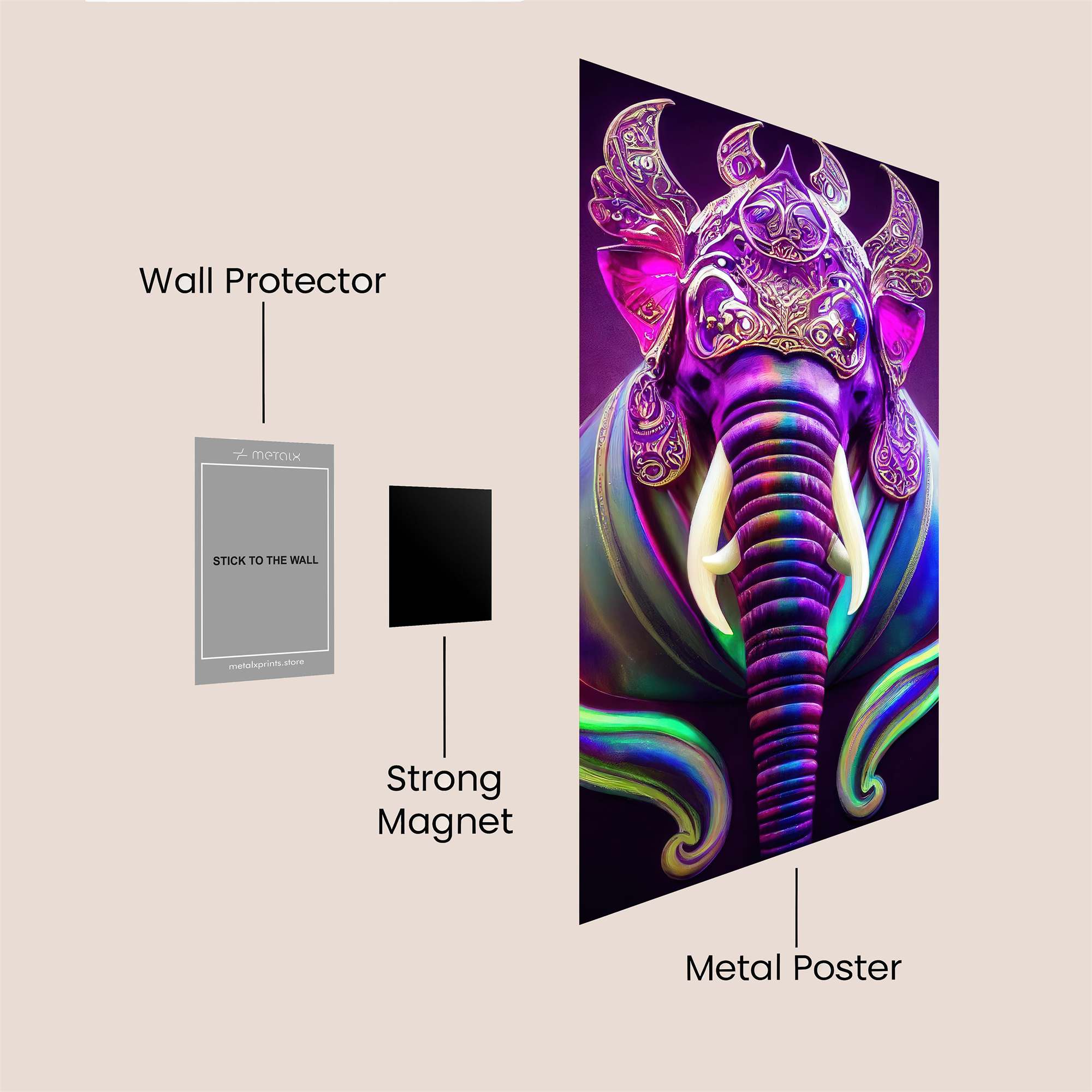 Ganesha Radiant Safe Wall Magnetic / M