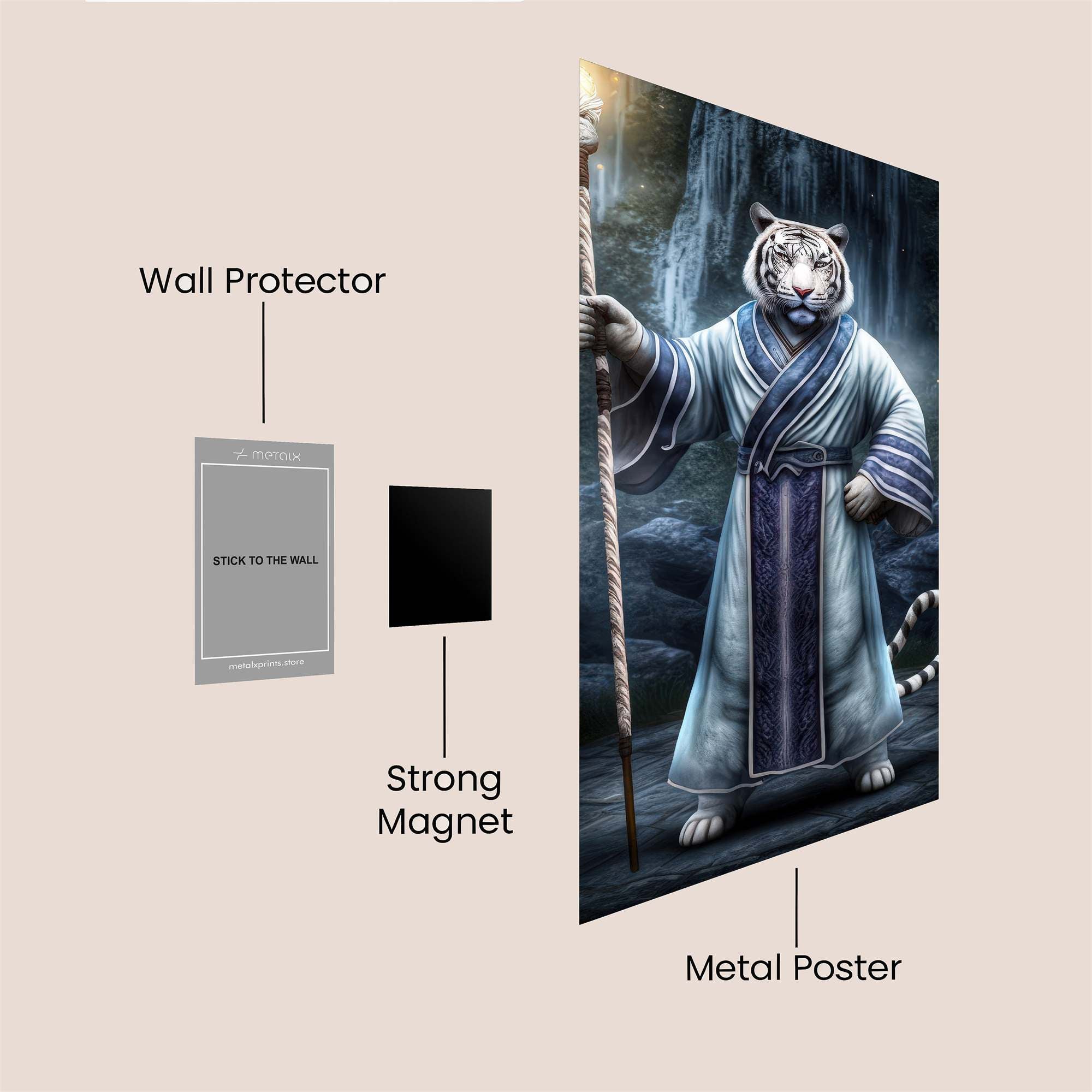 Tiger Mystic Safe Wall Magnetic / M